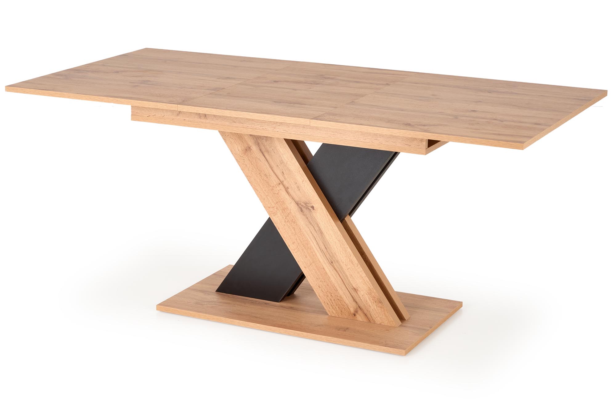 Mesa extensível XARELTO - carvalho wotan / preto, 130-175cm - Image 8