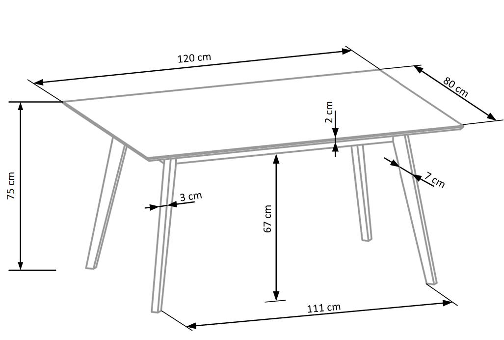 Conjunto de mesa e 4 cadeiras CORDOBA - Image 3