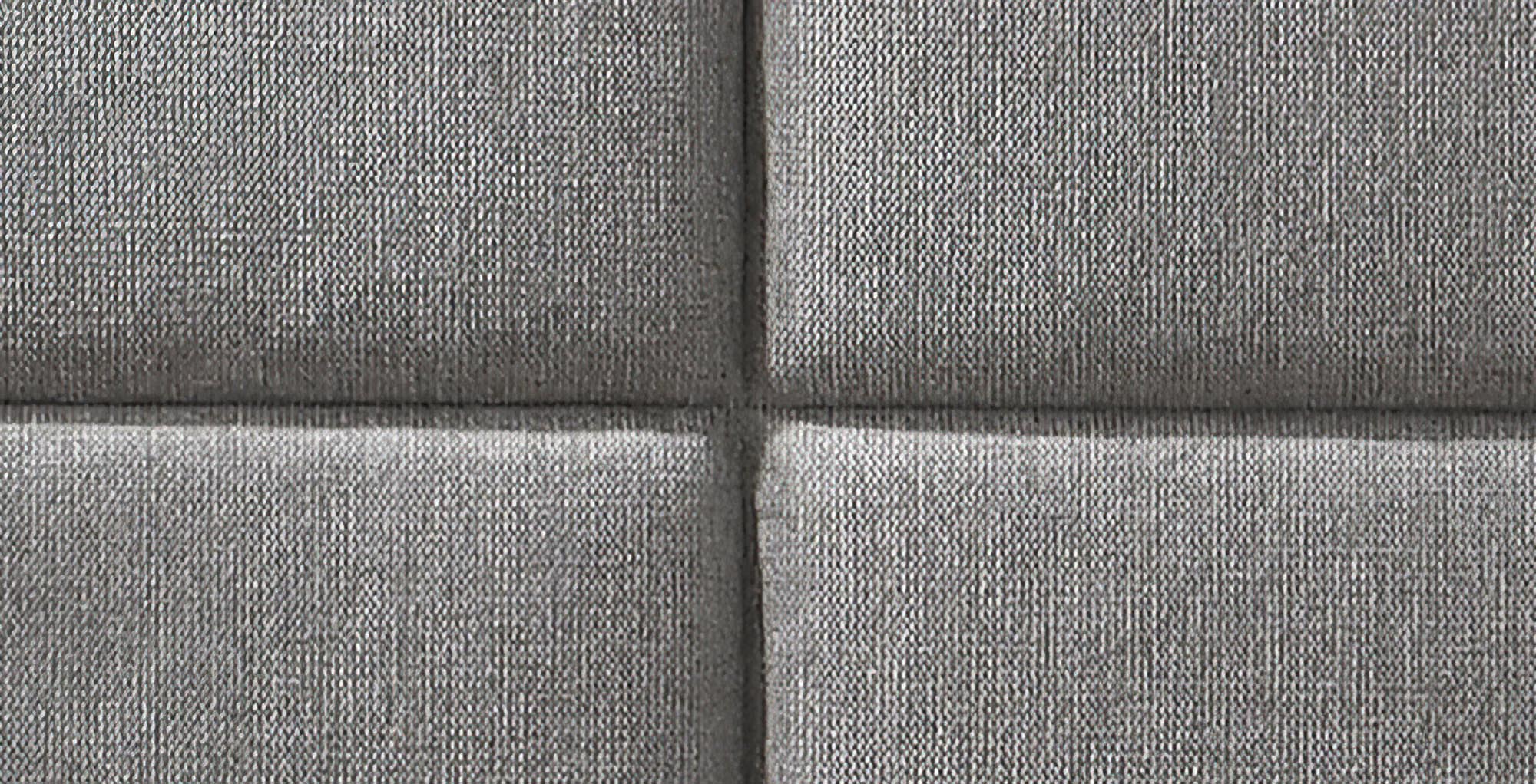 Cama estofada LEVANTER - Cinzento, 160x200cm - Image 3
