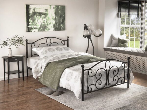 Cama PANAMA - preto, 120x200cm