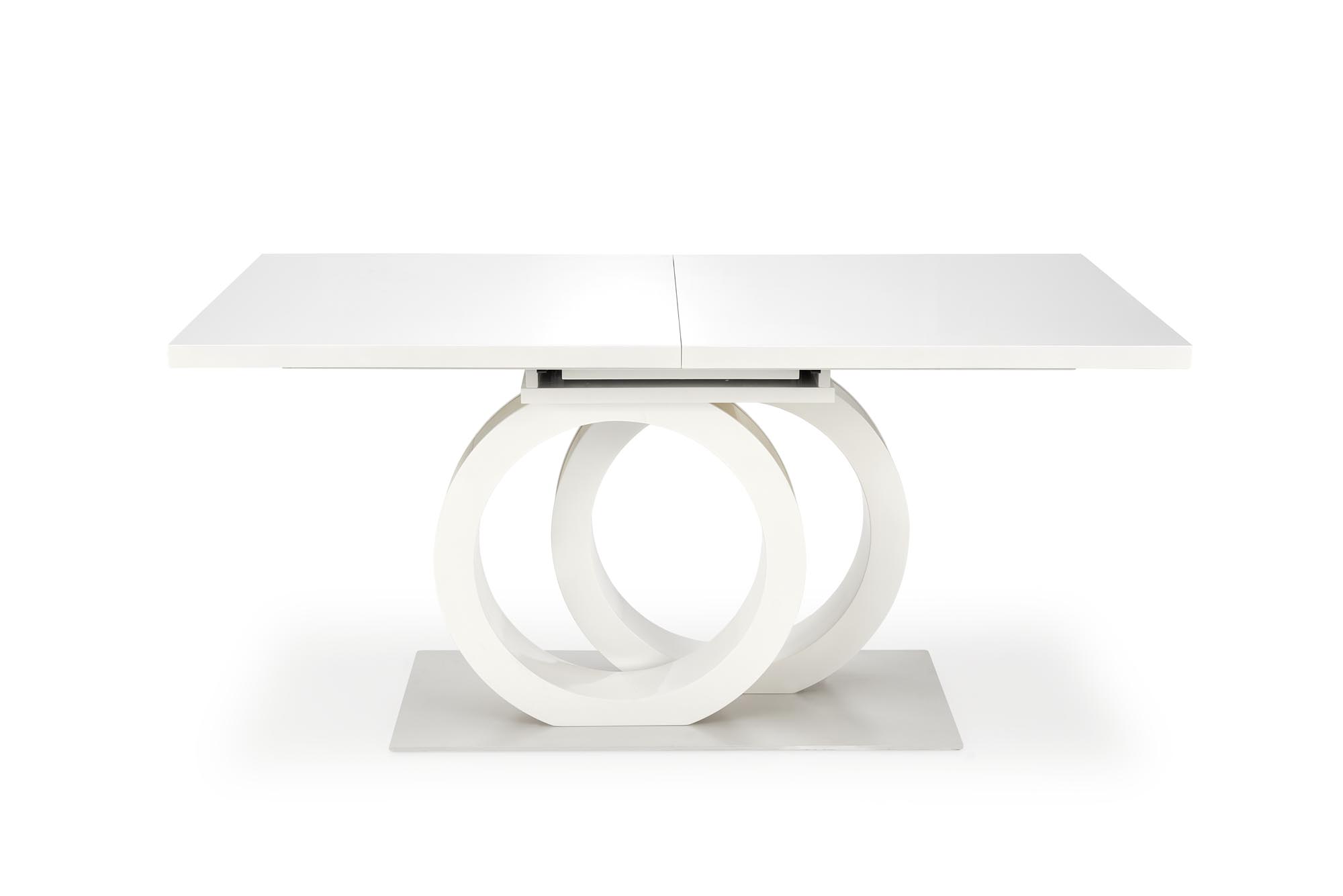 Mesa extensível GALARDO - branco / dourado, 160-200cm - Image 4