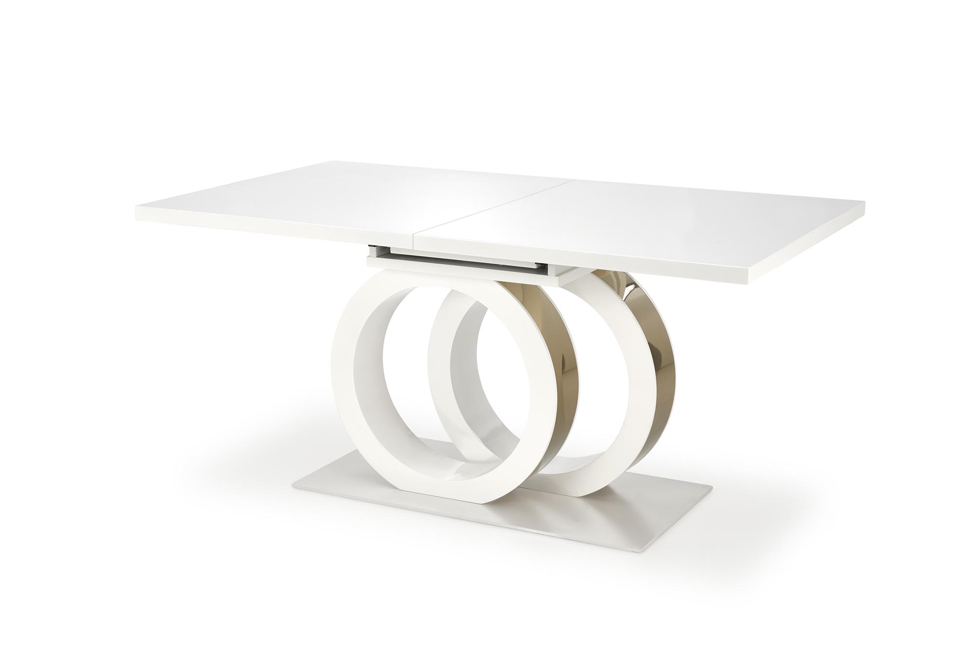 Mesa extensível GALARDO - branco / dourado, 160-200cm - Image 5