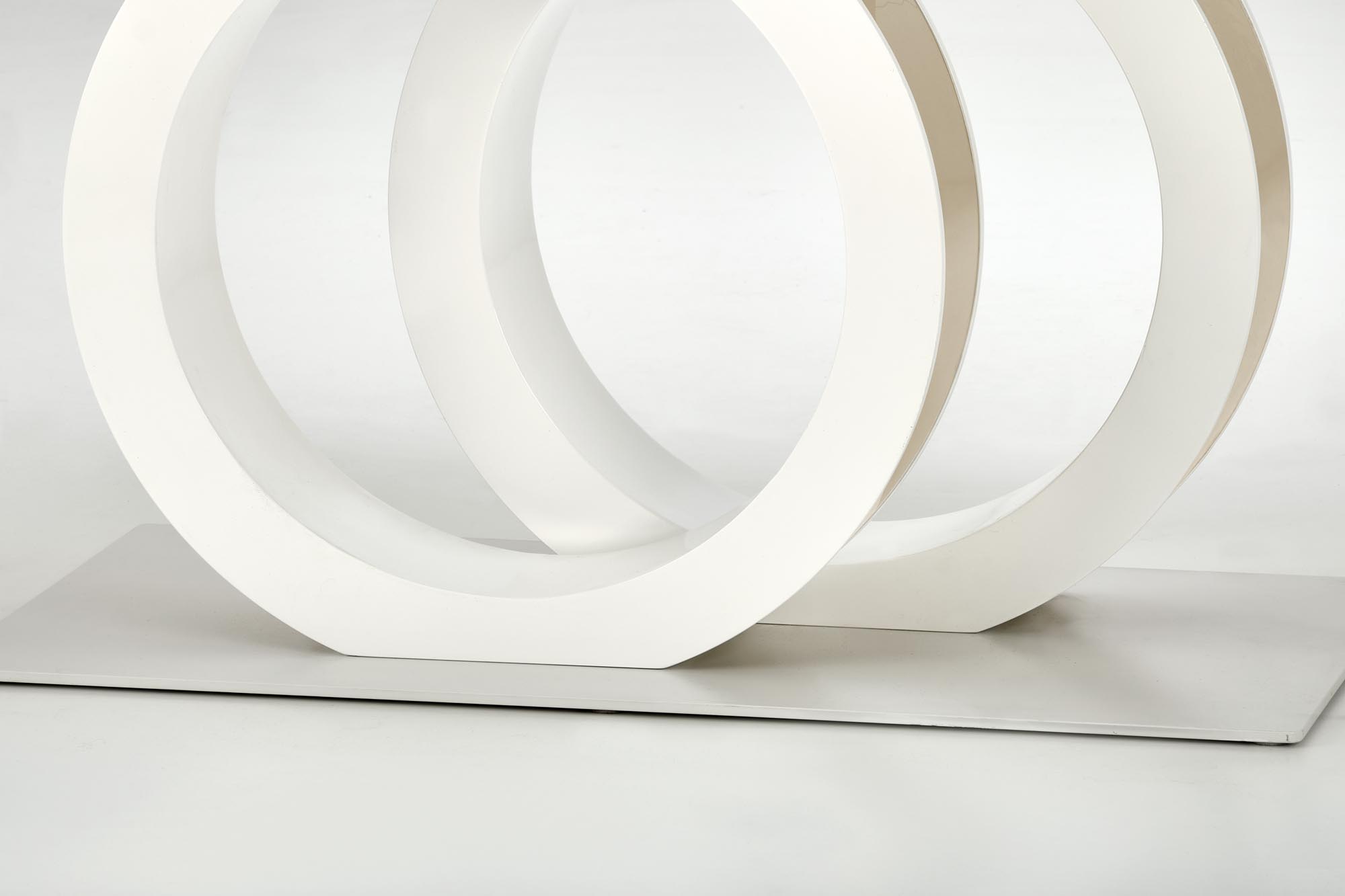 Mesa extensível GALARDO - branco / dourado, 160-200cm - Image 11