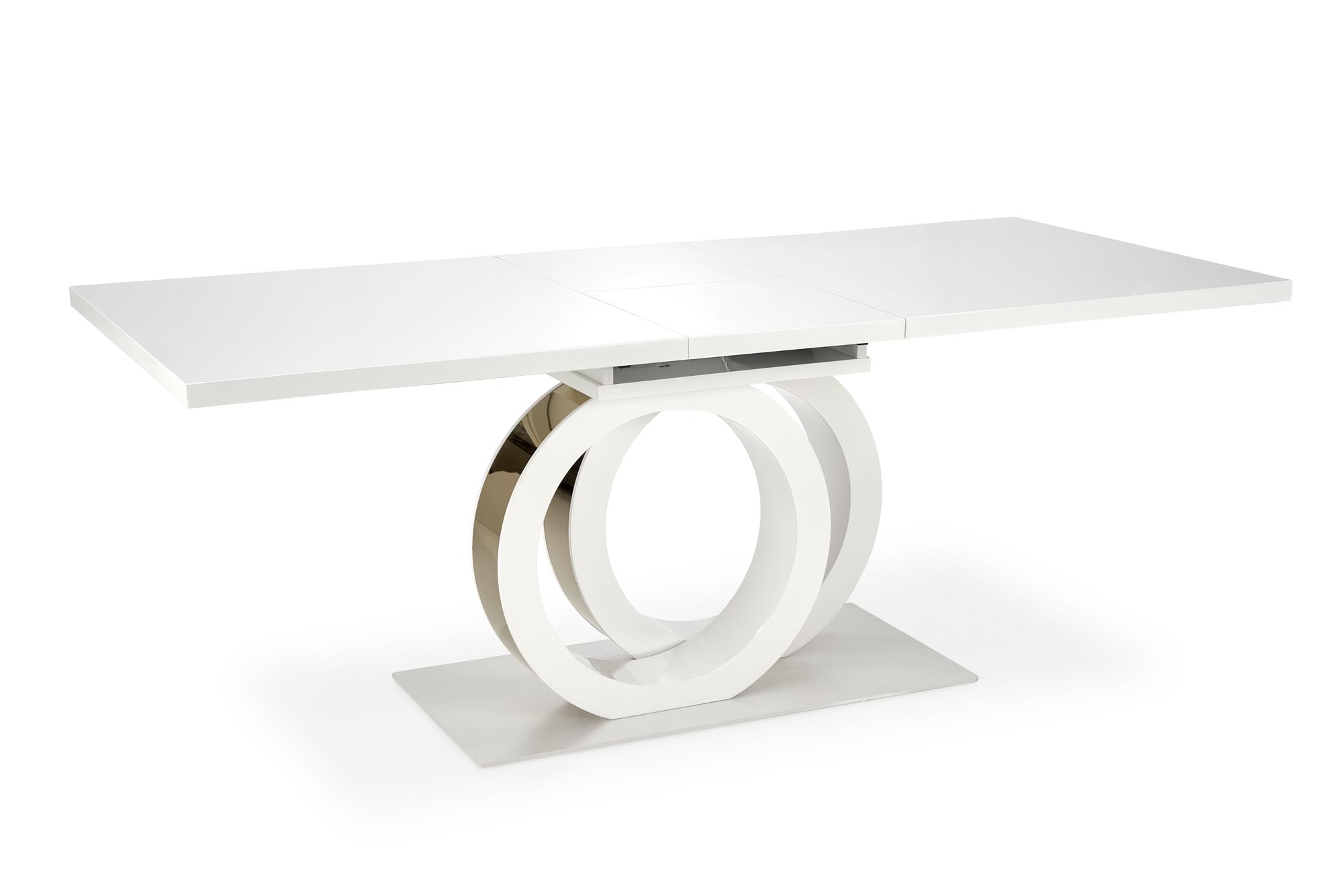 Mesa extensível GALARDO - branco / dourado, 160-200cm - Image 14
