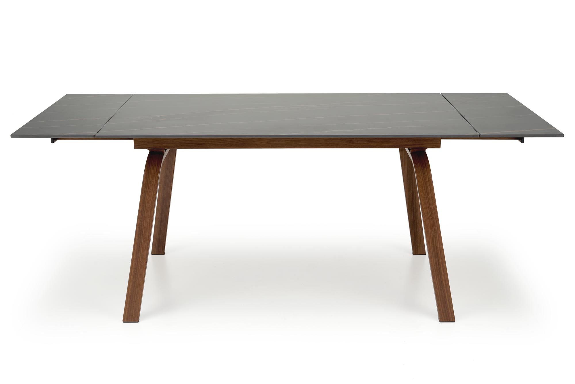 Mesa extensível LOZANO - preto mármore / nogueira, 140-200cm - Image 6