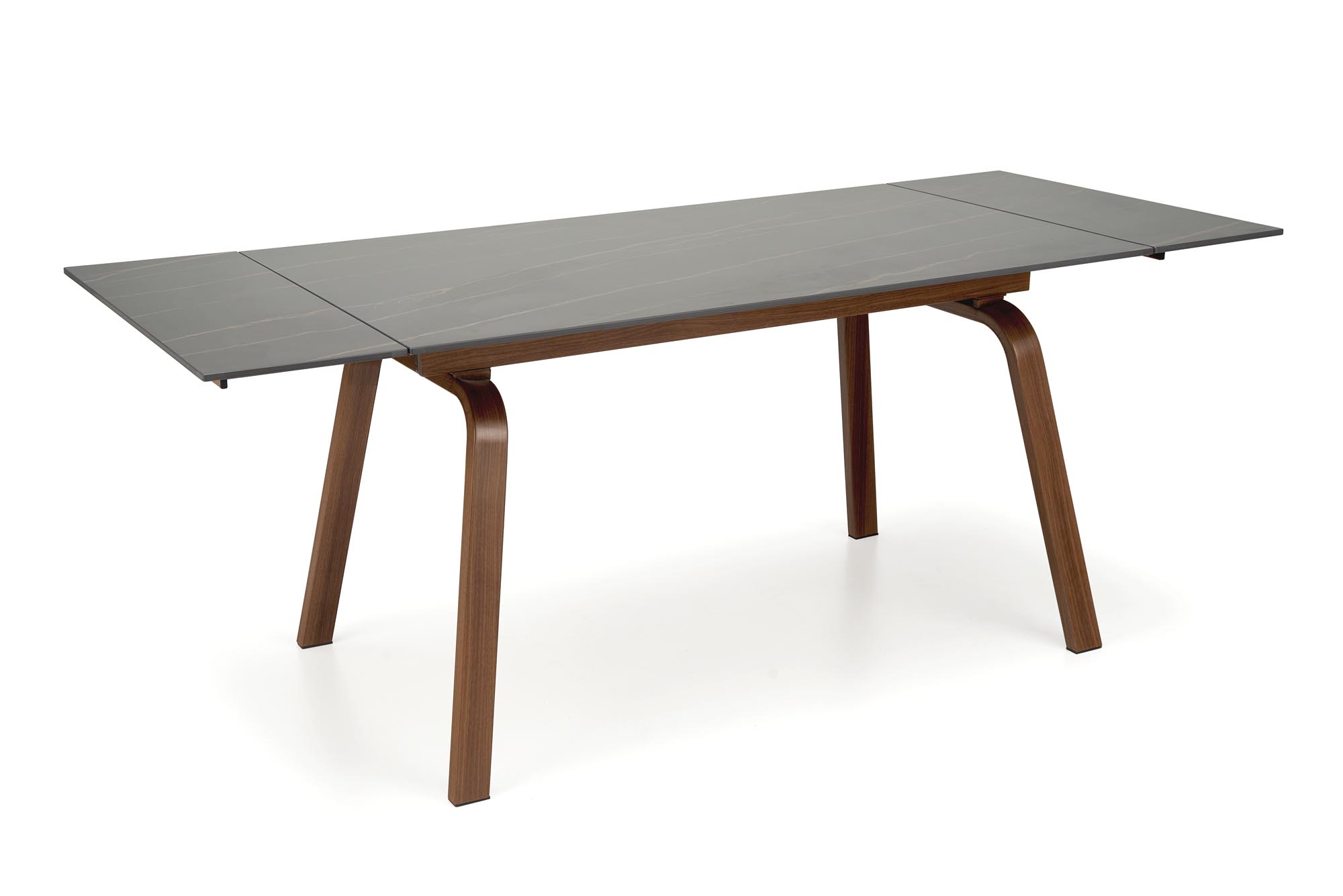 Mesa extensível LOZANO - preto mármore / nogueira, 140-200cm - Image 7