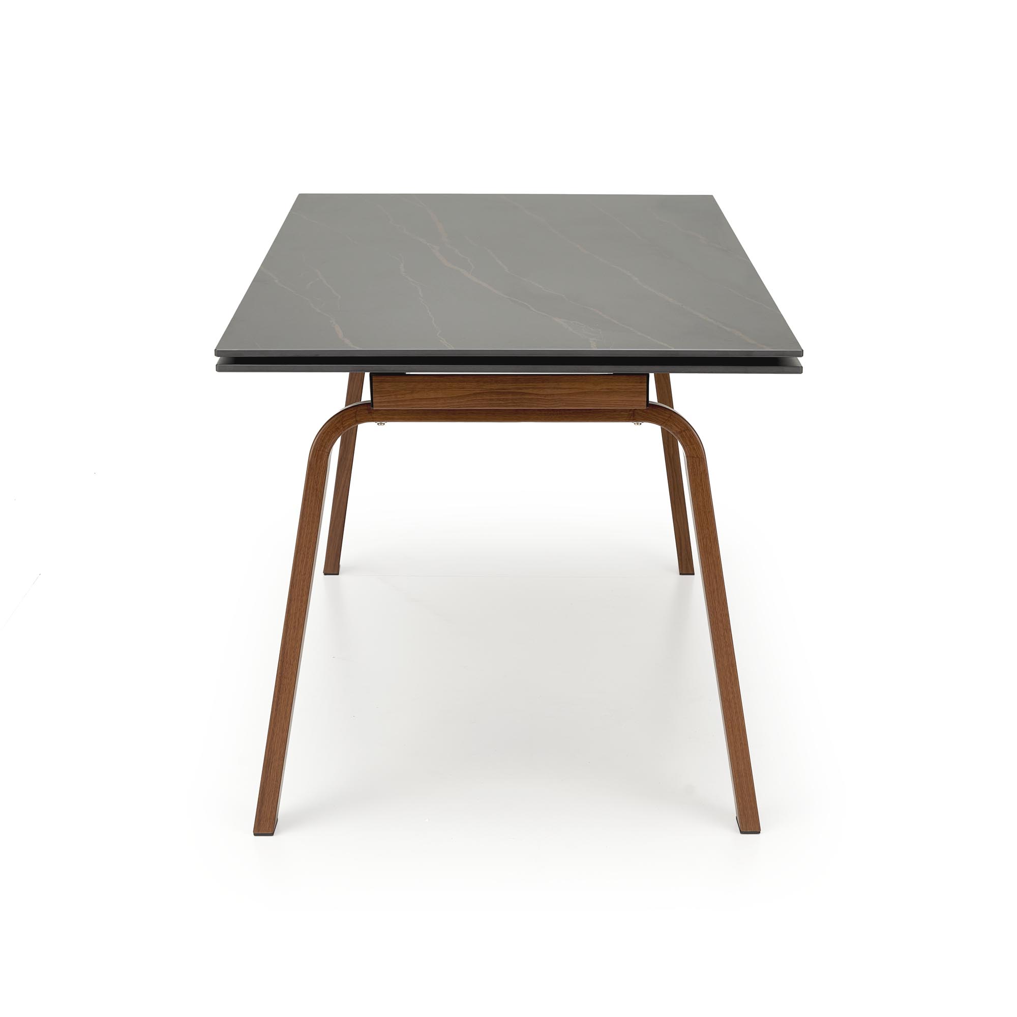 Mesa extensível LOZANO - preto mármore / nogueira, 140-200cm - Image 8