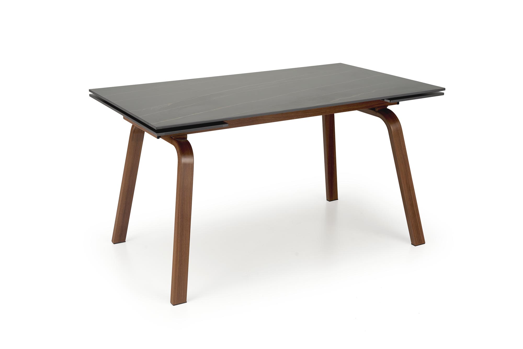 Mesa extensível LOZANO - preto mármore / nogueira, 140-200cm - Image 10