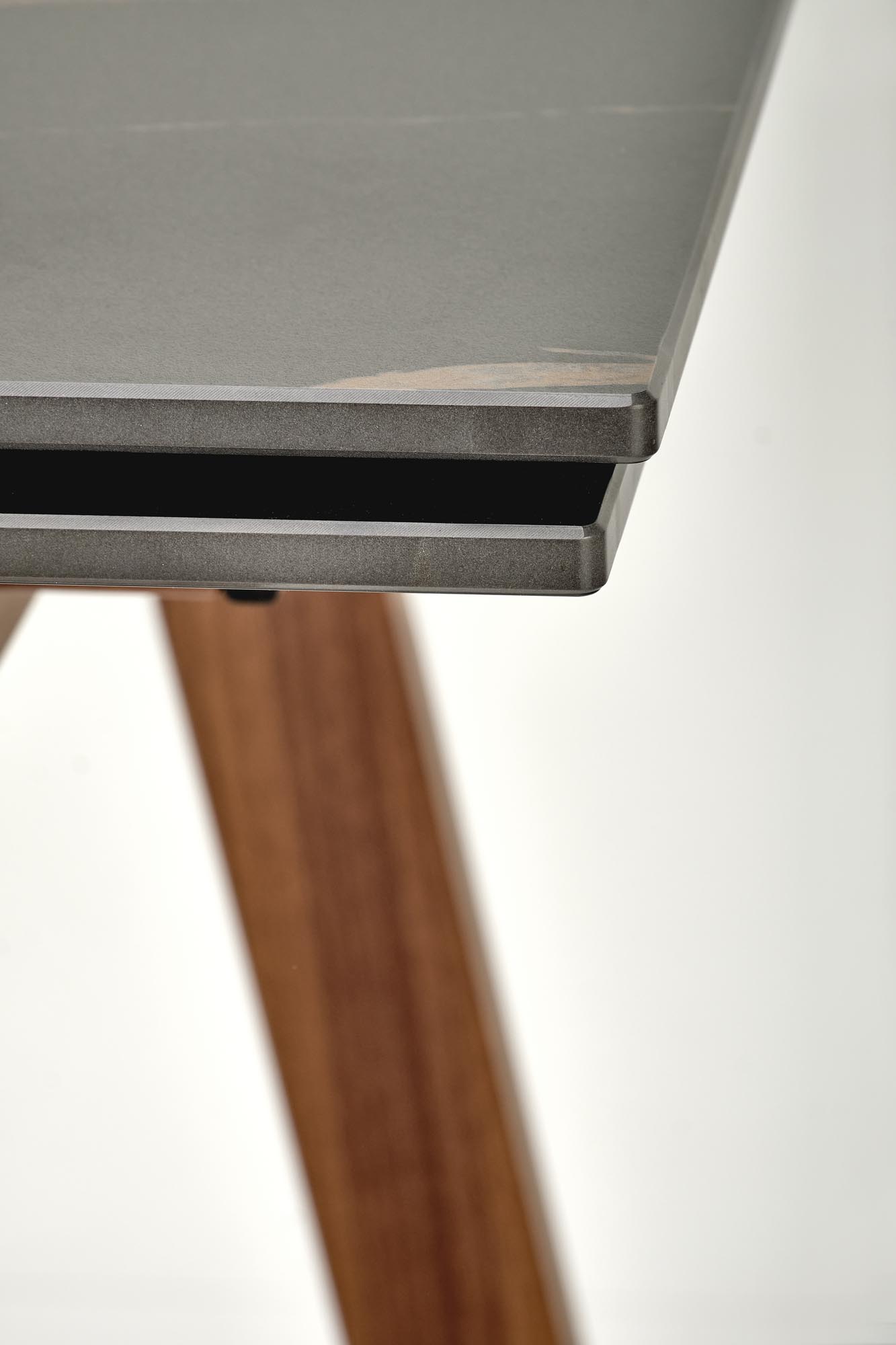 Mesa extensível LOZANO - preto mármore / nogueira, 140-200cm - Image 19