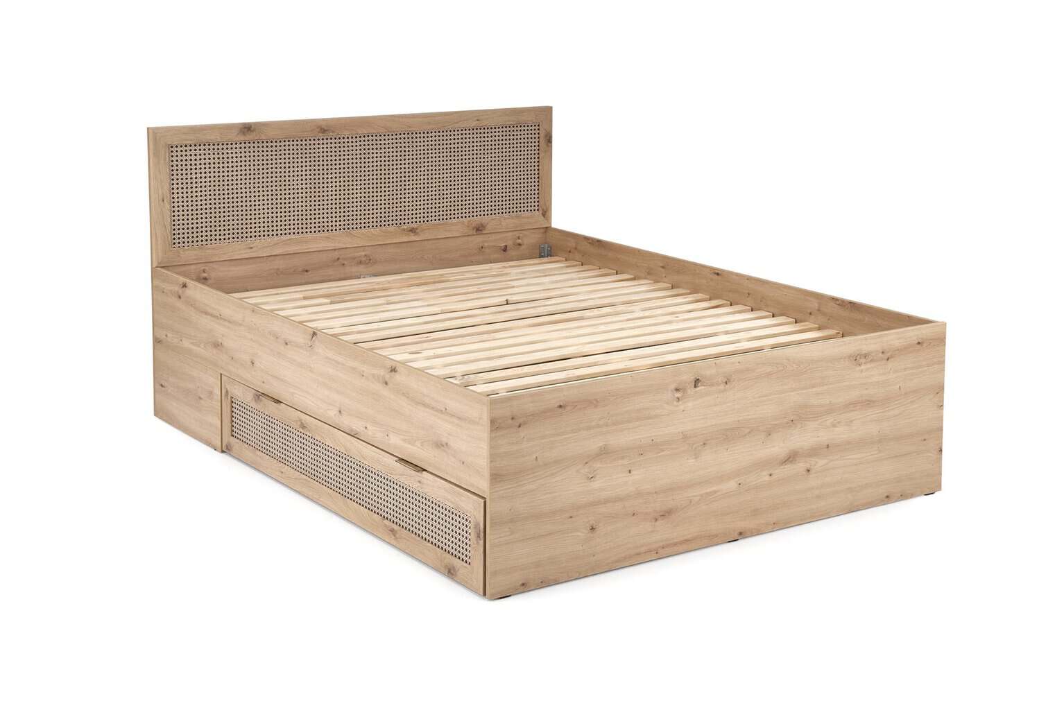 Cama BORNEO LOZ-160x200cm - carvalho artisan / preto - Image 16