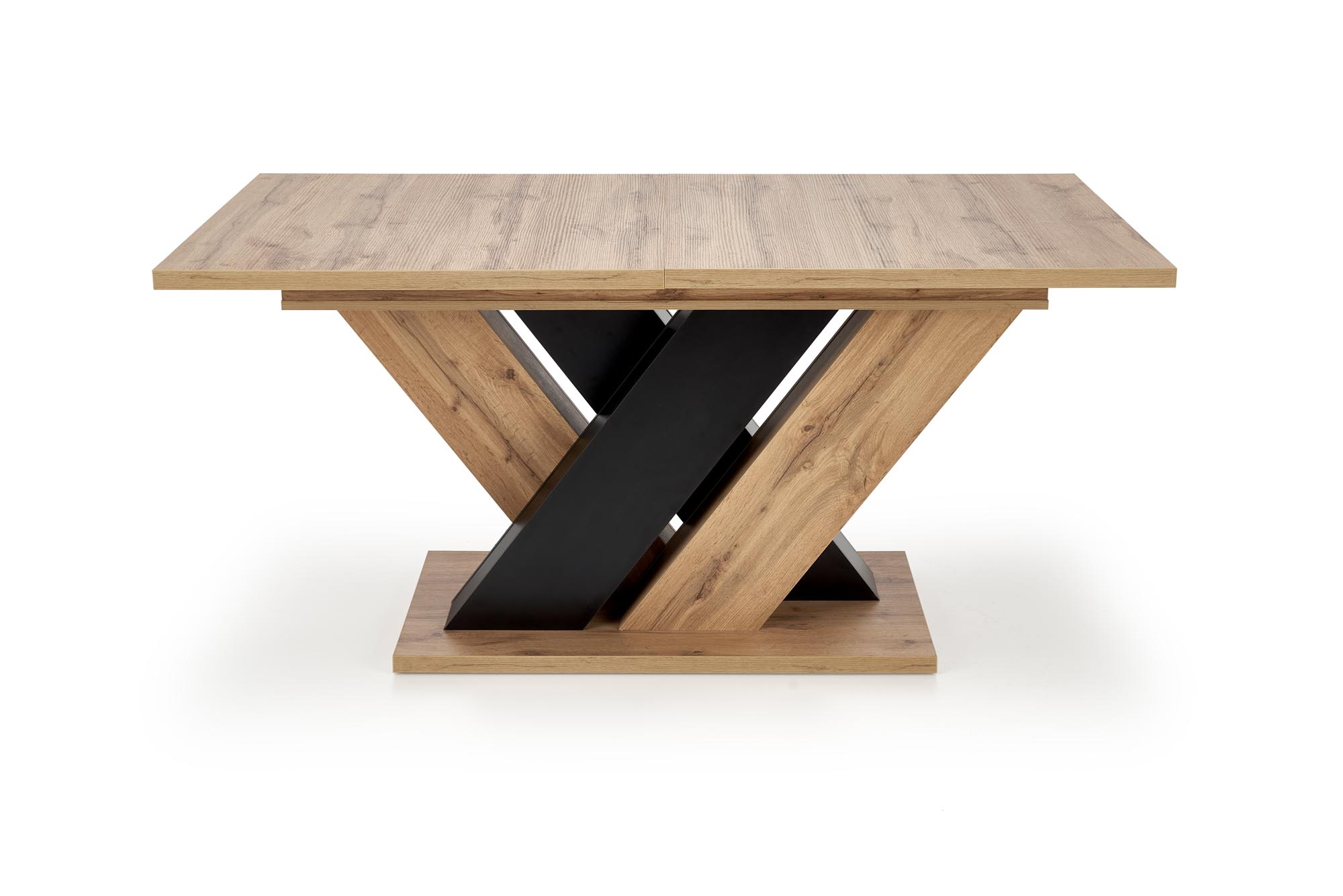 Mesa extensível BRANDON - carvalho wotan / preto, 160-200cm - Image 6