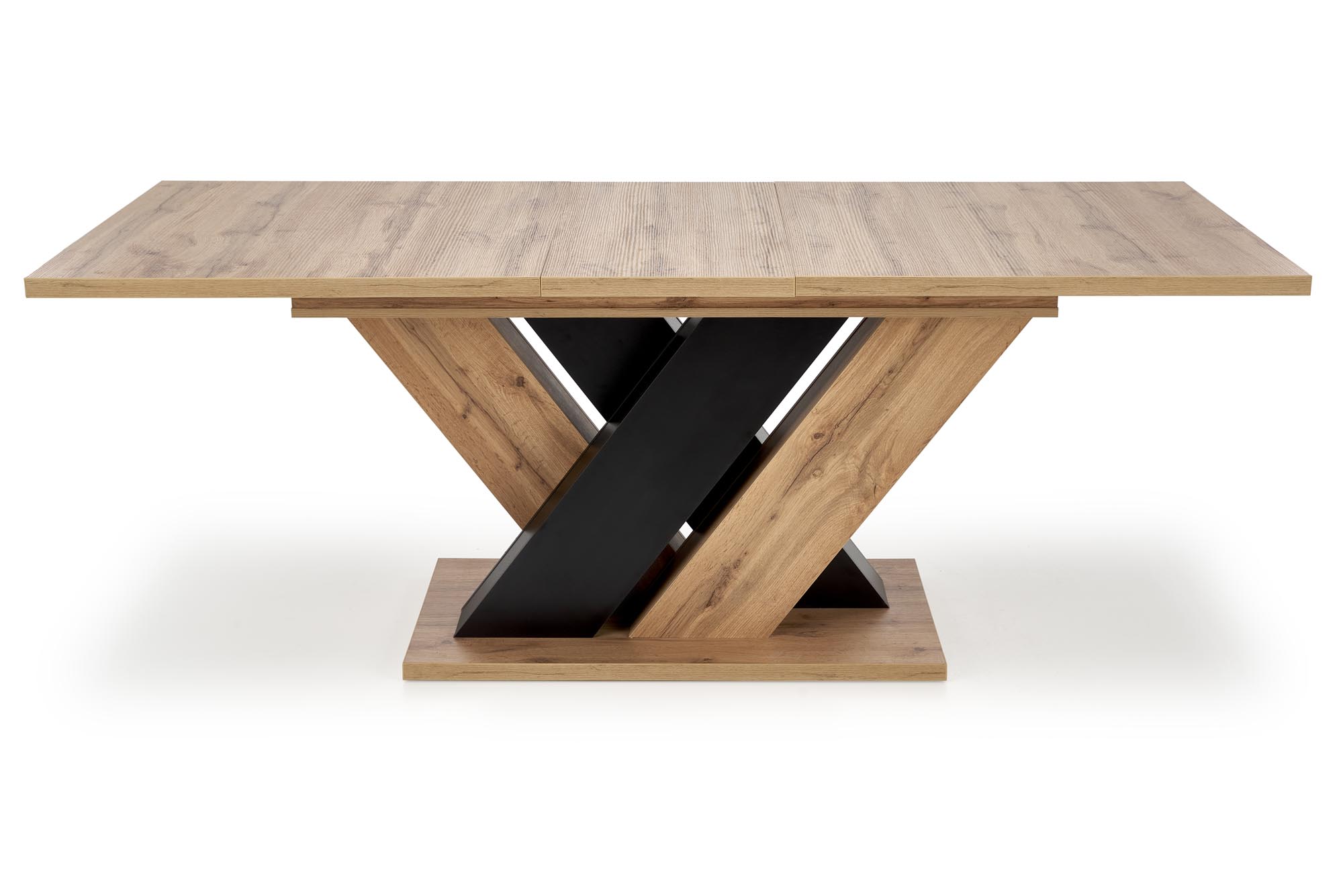Mesa extensível BRANDON - carvalho wotan / preto, 160-200cm - Image 7
