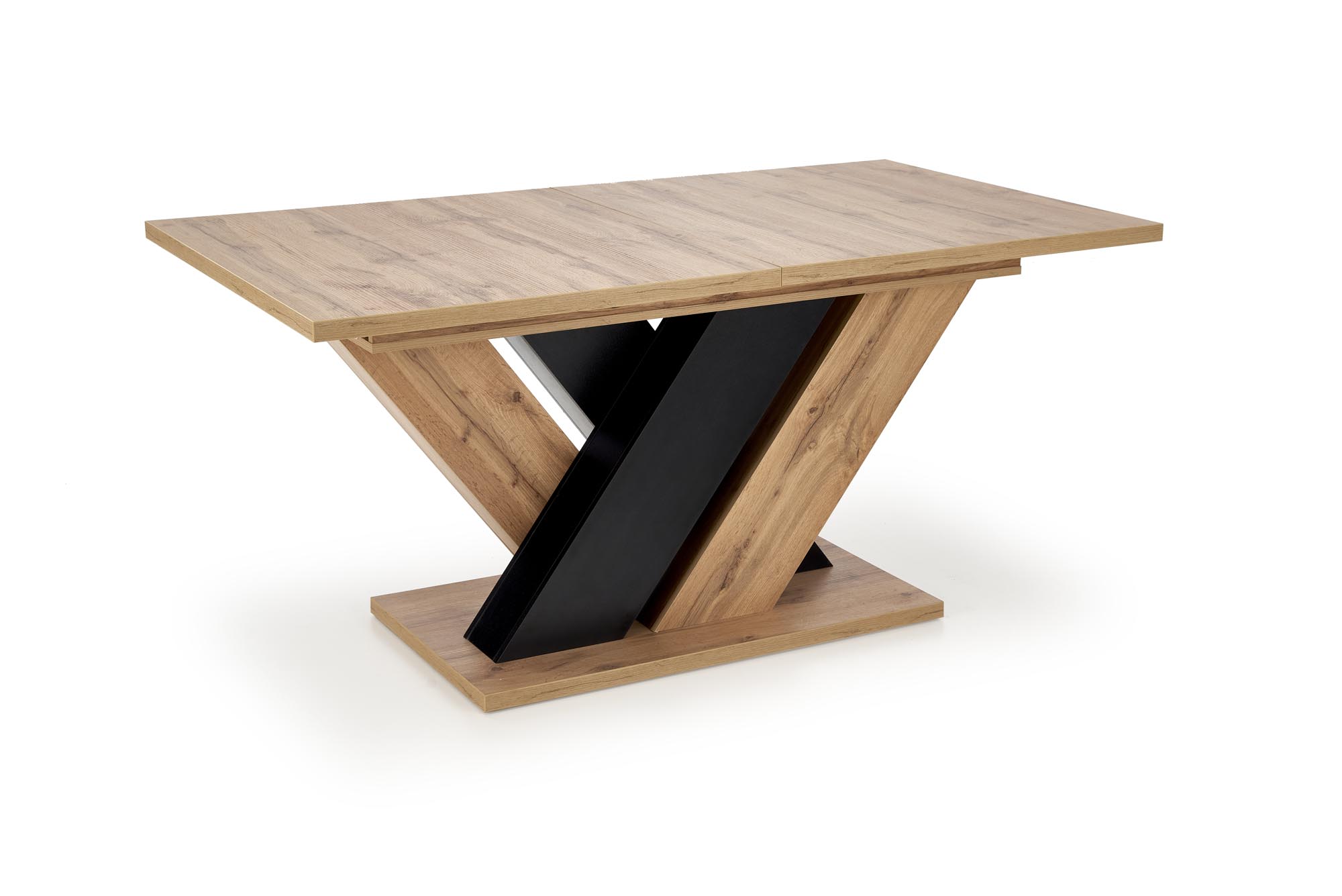 Mesa extensível BRANDON - carvalho wotan / preto, 160-200cm - Image 9