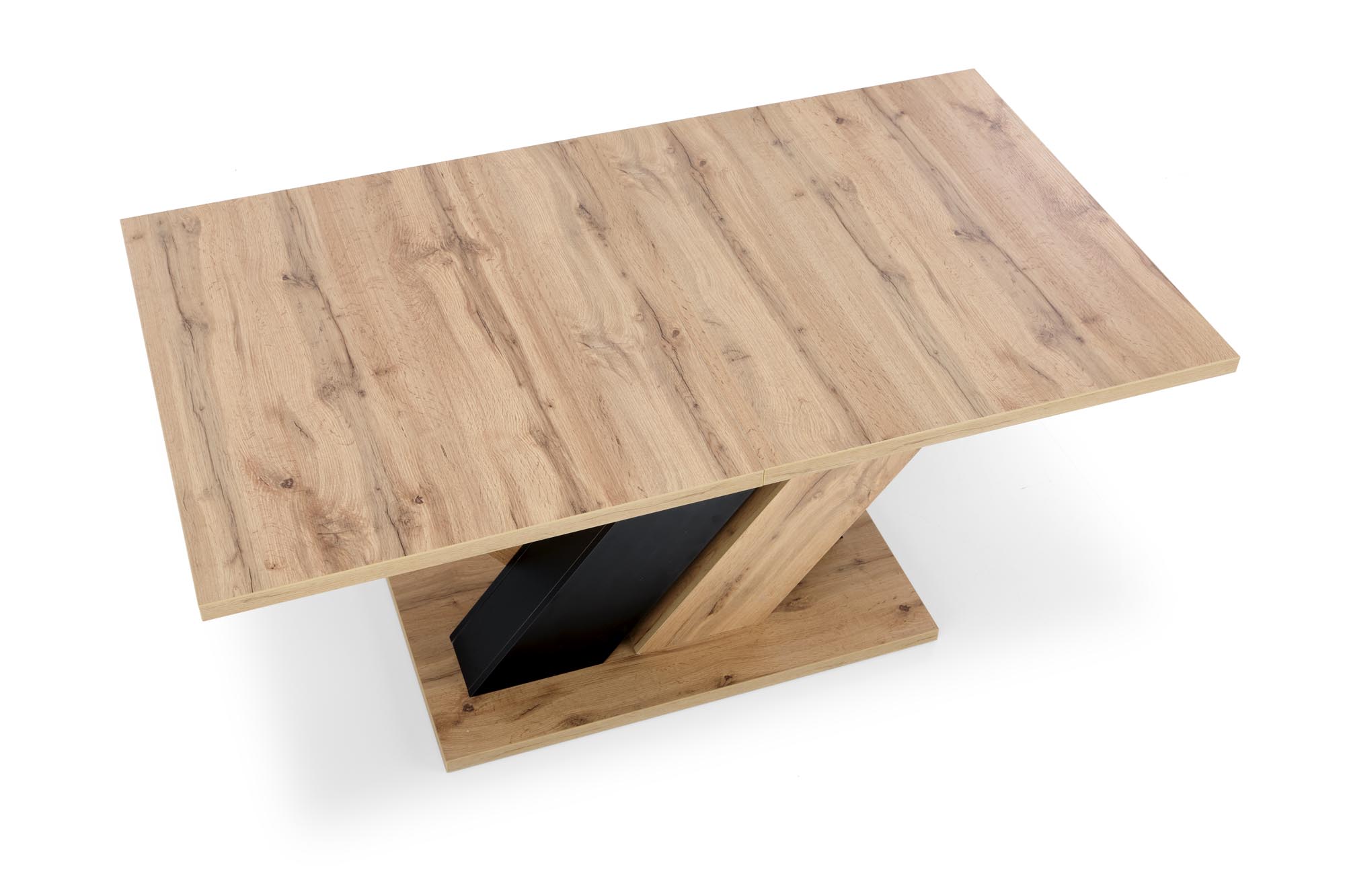 Mesa extensível BRANDON - carvalho wotan / preto, 160-200cm - Image 12