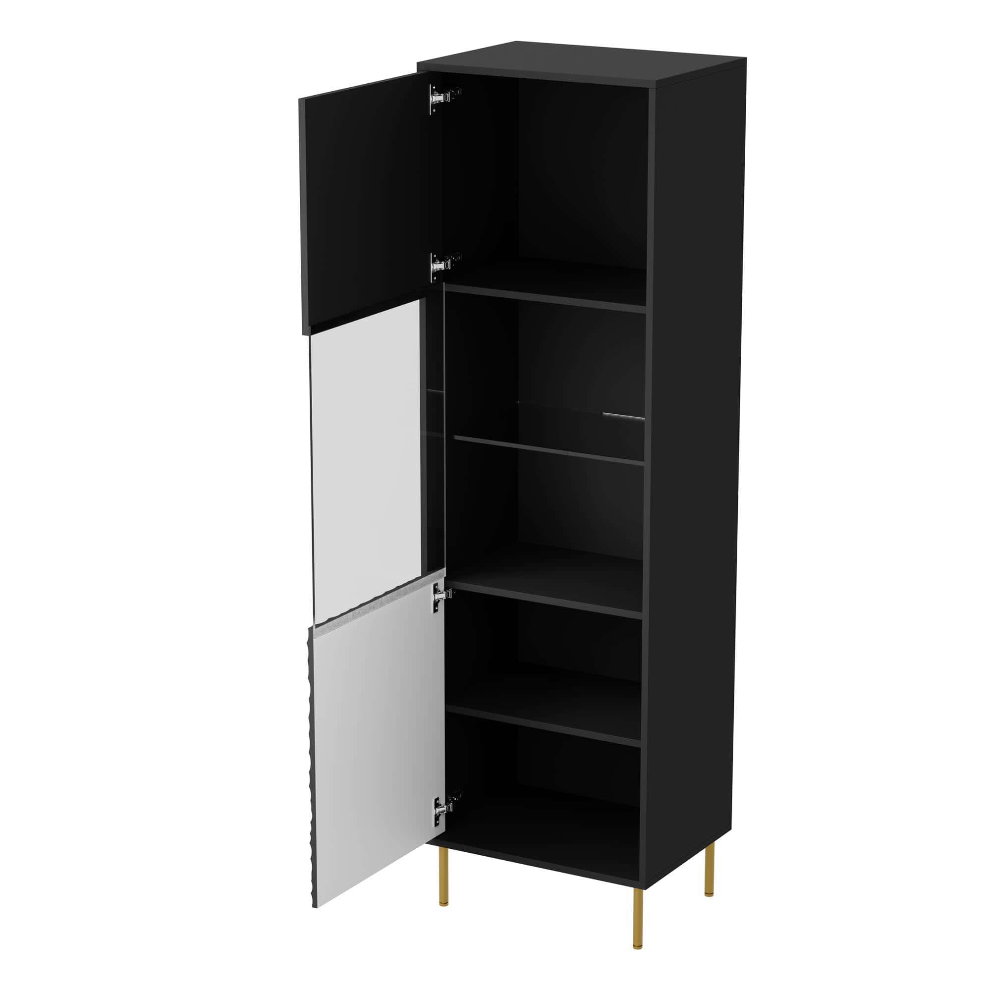 Vitrine BULLET W-1 - preto / dourado - Image 3