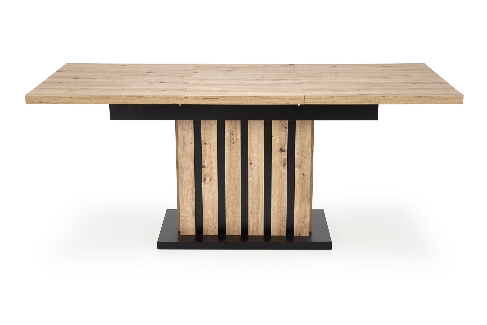 Mesa extensível LAMELLO - carvalho artisan / preto, 130-180cm - Image 5