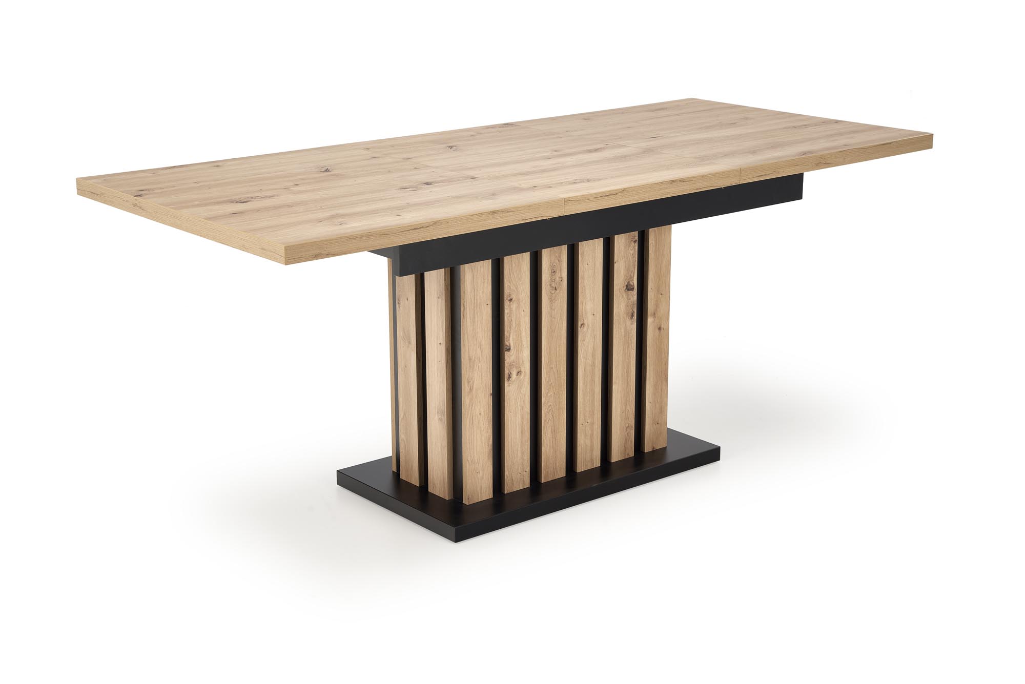 Mesa extensível LAMELLO - carvalho artisan / preto, 130-180cm - Image 6