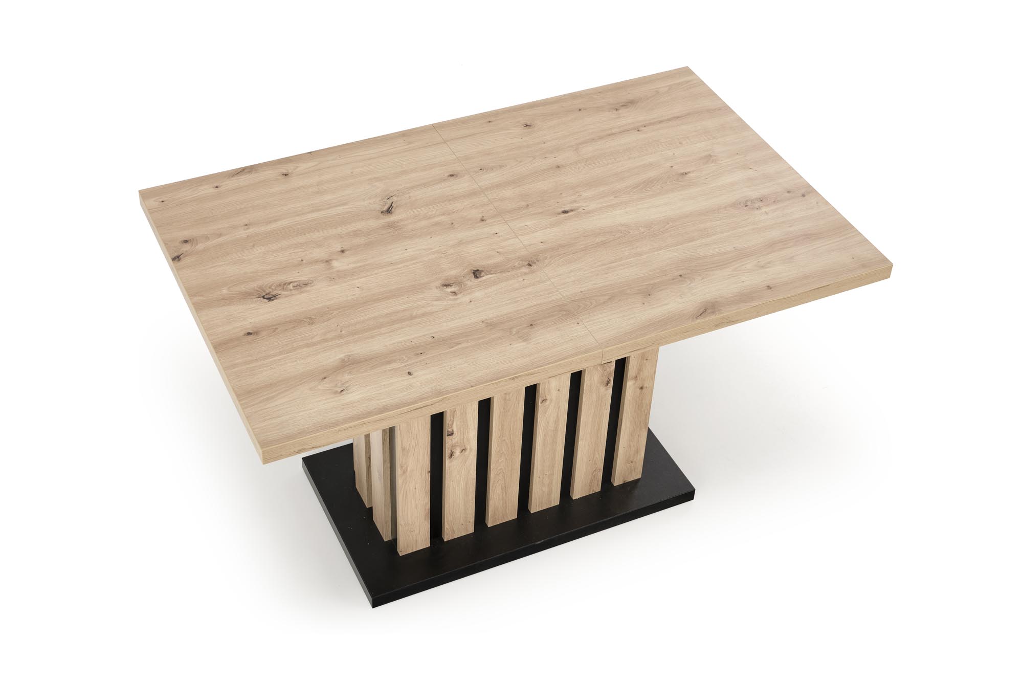 Mesa extensível LAMELLO - carvalho artisan / preto, 130-180cm - Image 7