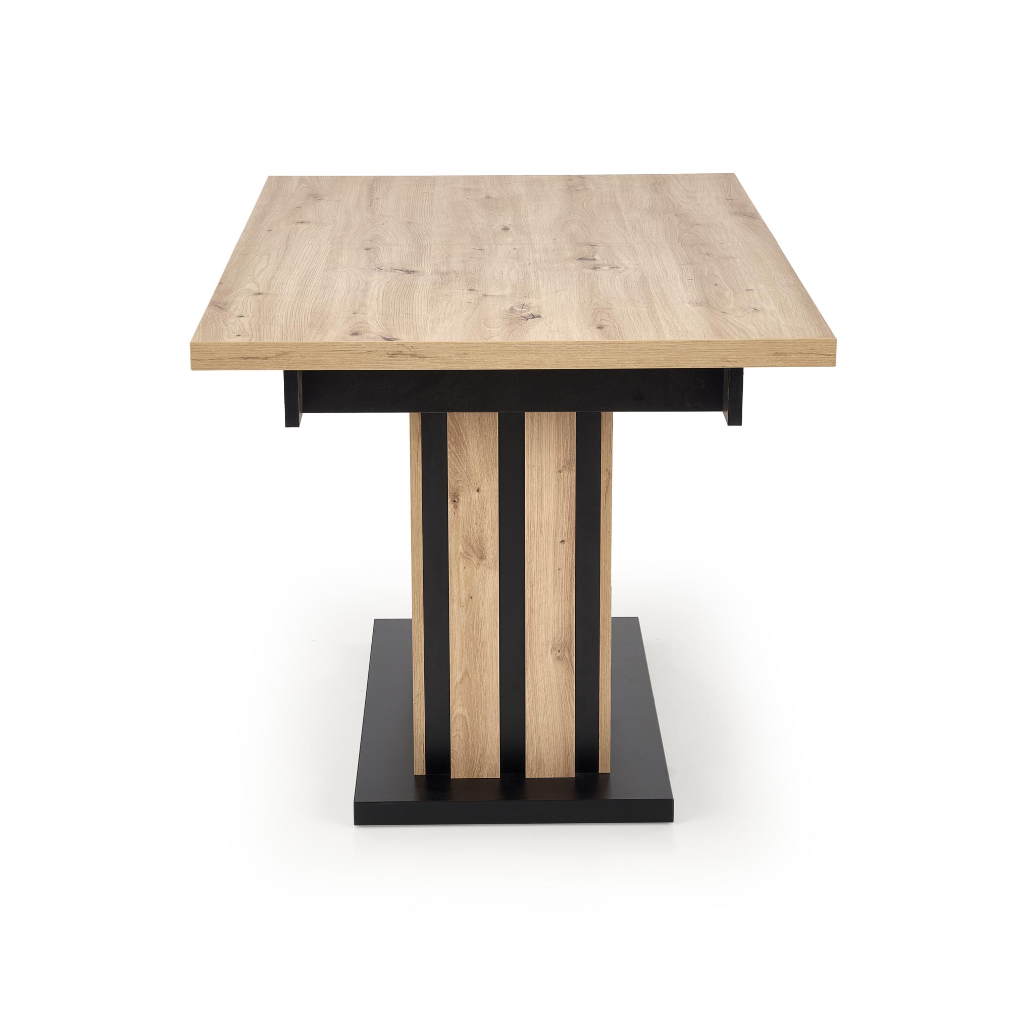 Mesa extensível LAMELLO - carvalho artisan / preto, 130-180cm - Image 8