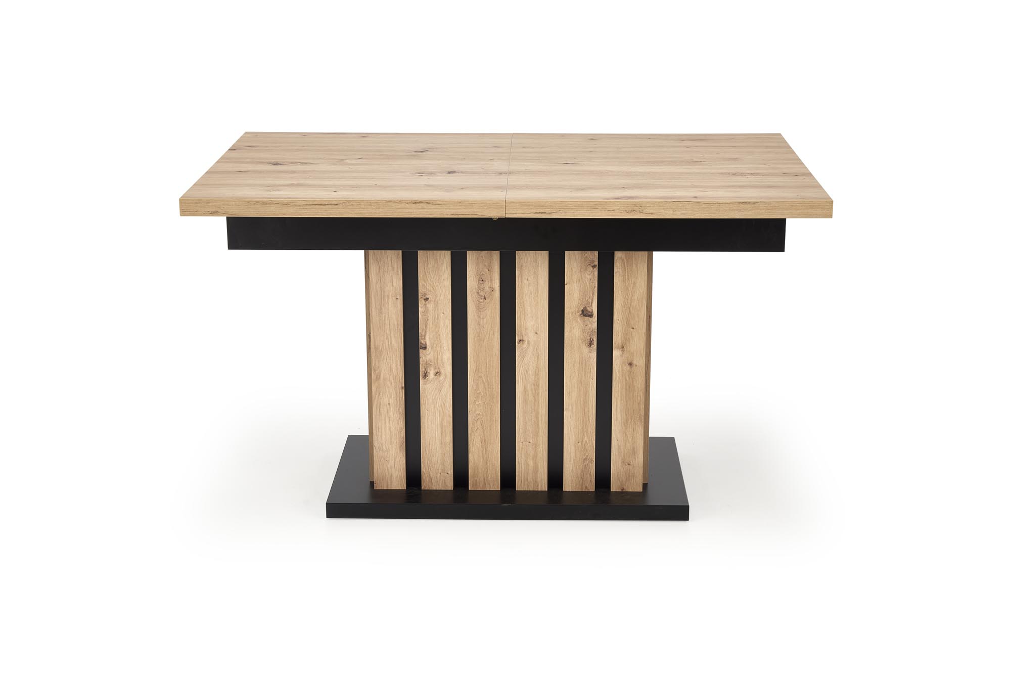 Mesa extensível LAMELLO - carvalho artisan / preto, 130-180cm - Image 9