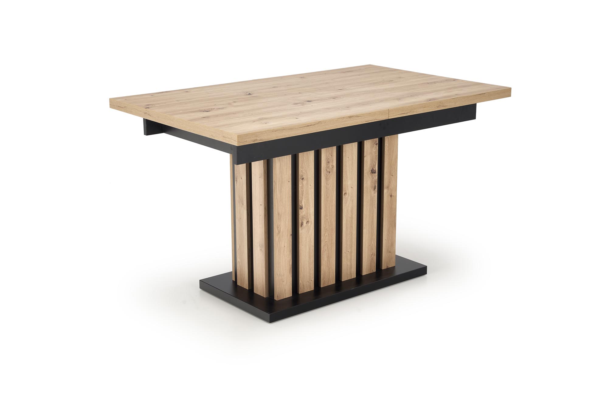 Mesa extensível LAMELLO - carvalho artisan / preto, 130-180cm - Image 10