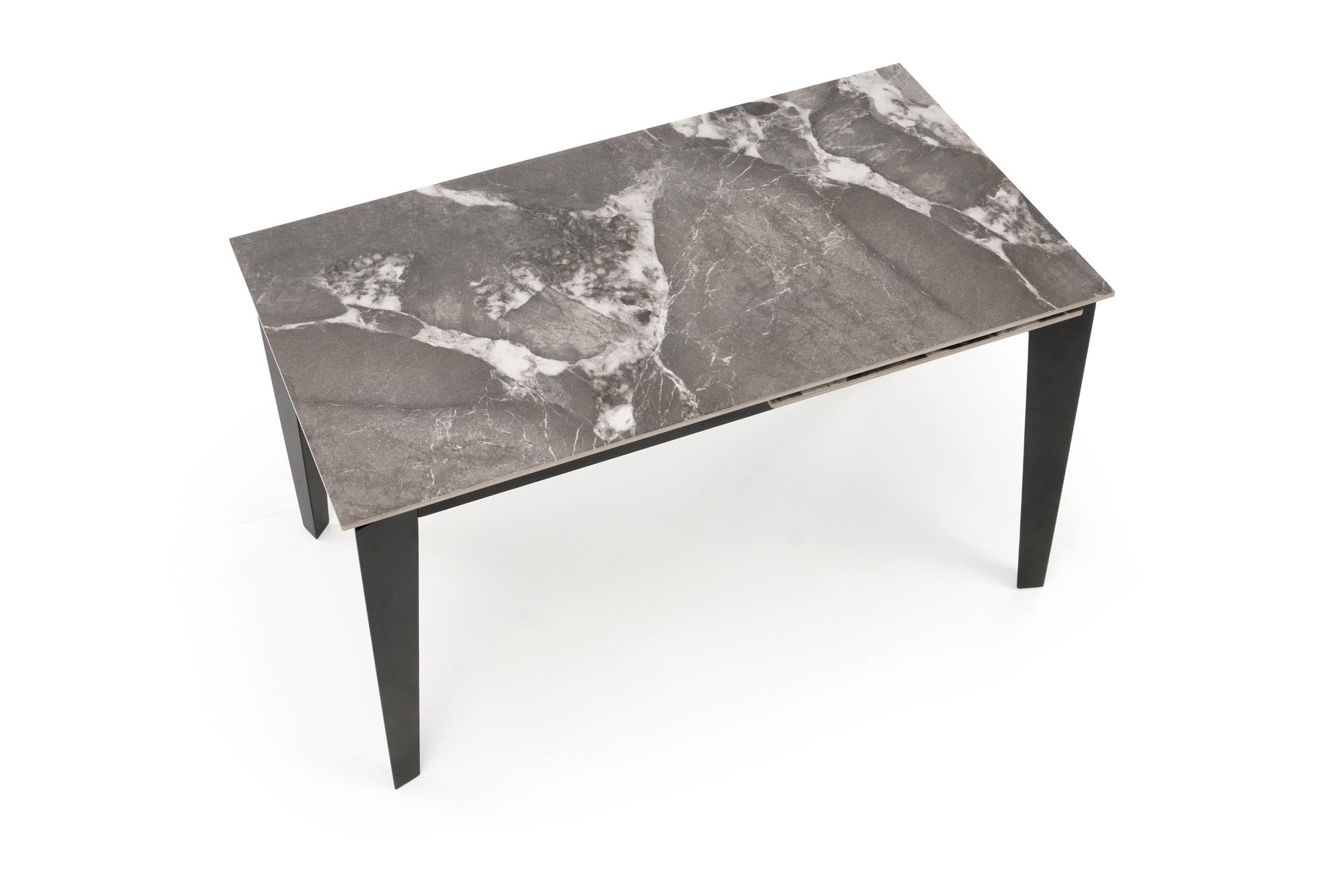 Mesa extensível FELIX- cinza mármore / preto, 141-201cm - Image 8