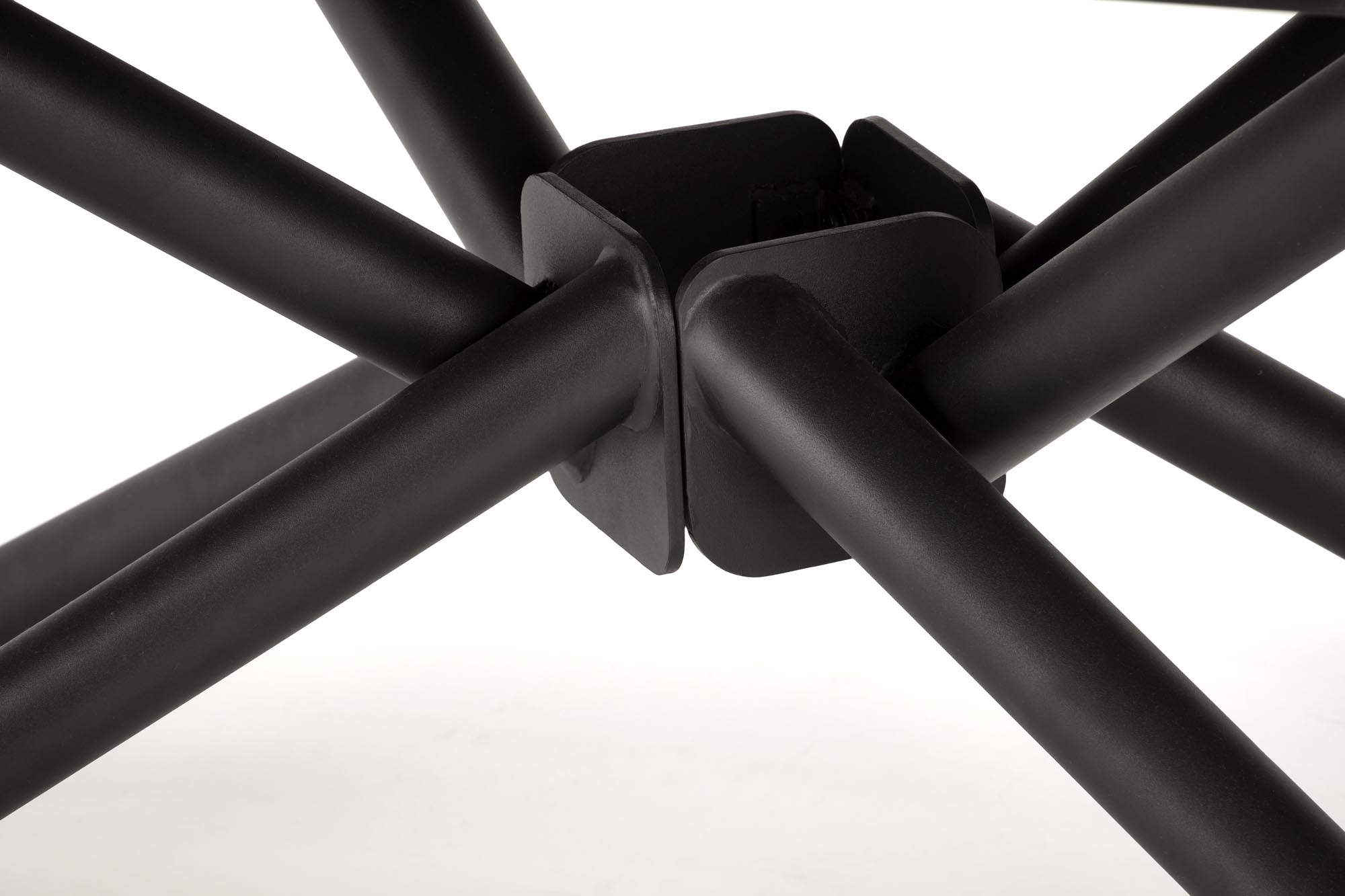 Mesa extensível VITORINO -preto mármore / preto, 160-220cm - Image 3
