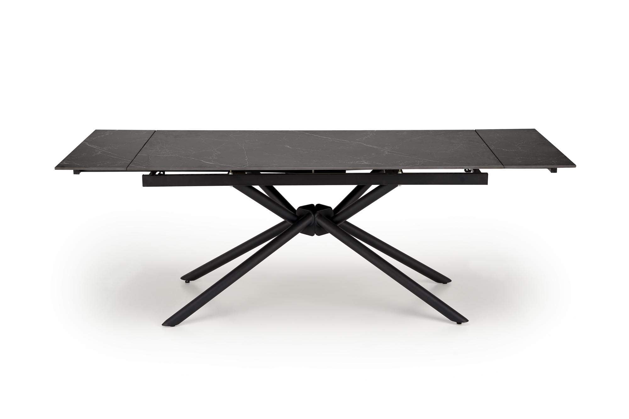 Mesa extensível VITORINO -preto mármore / preto, 160-220cm - Image 5