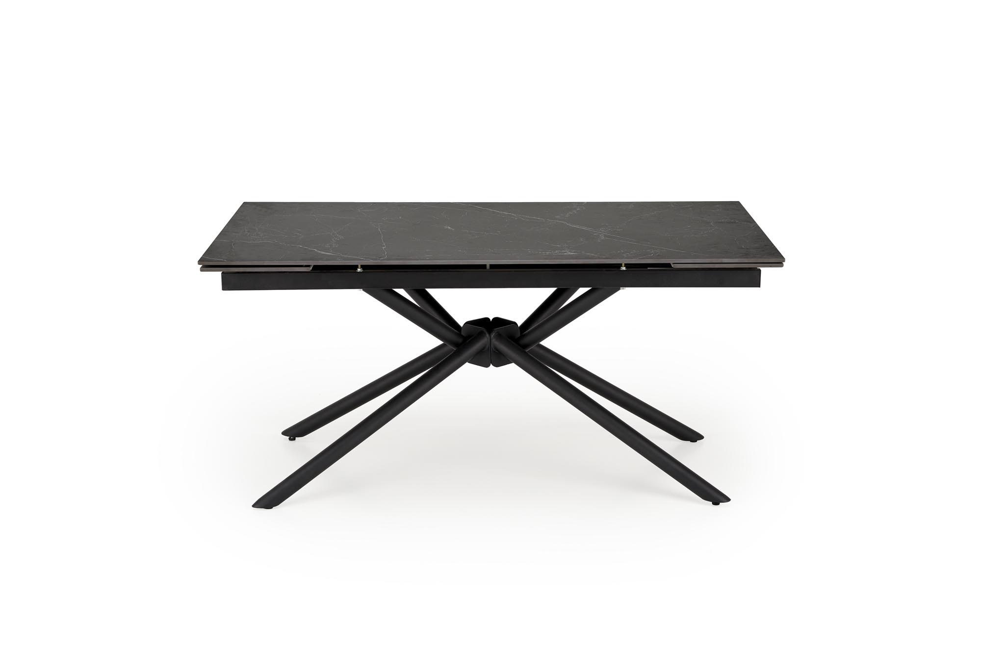 Mesa extensível VITORINO -preto mármore / preto, 160-220cm - Image 9