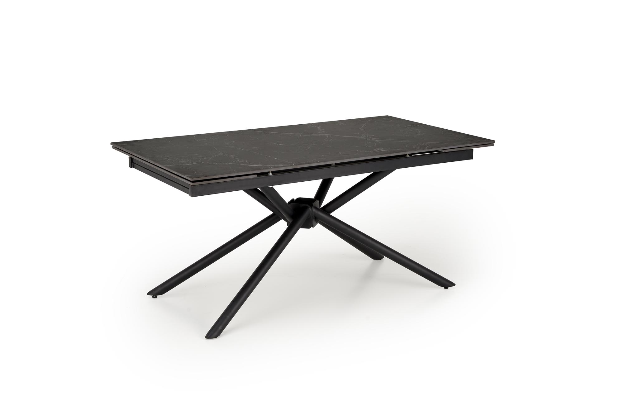 Mesa extensível VITORINO -preto mármore / preto, 160-220cm - Image 10