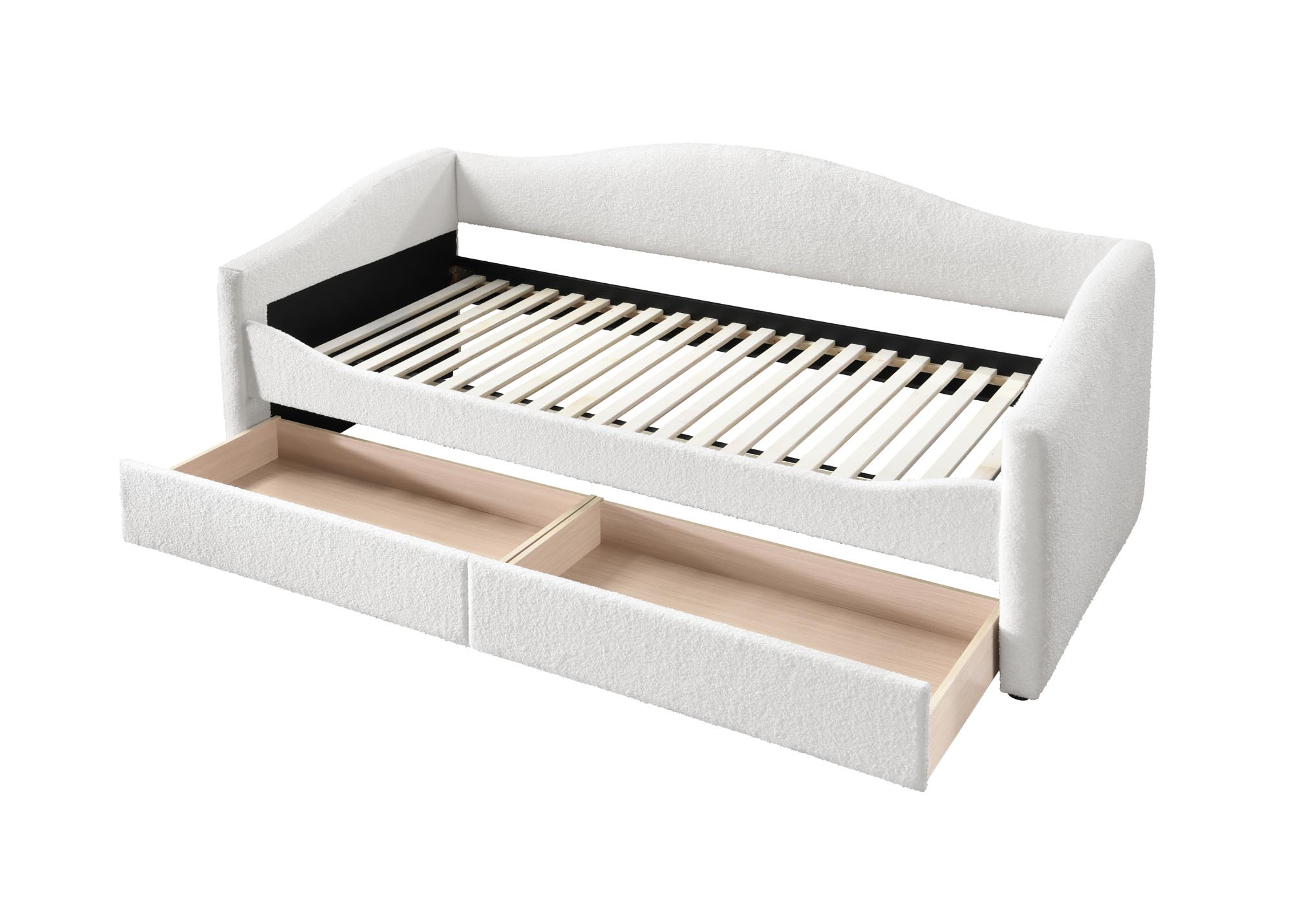 Cama estofada c/arrumação CAYDENCE 90x200cm