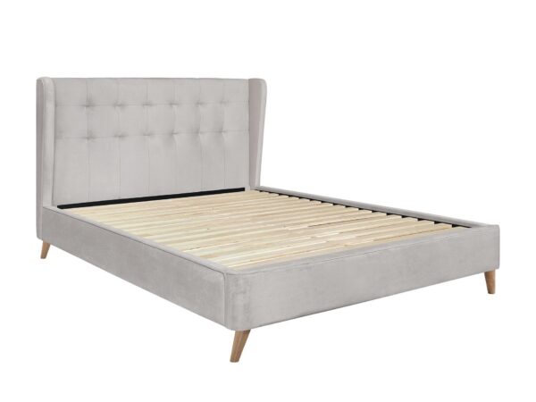 Cama estofada ESTELLA - Bege, 160x200cm