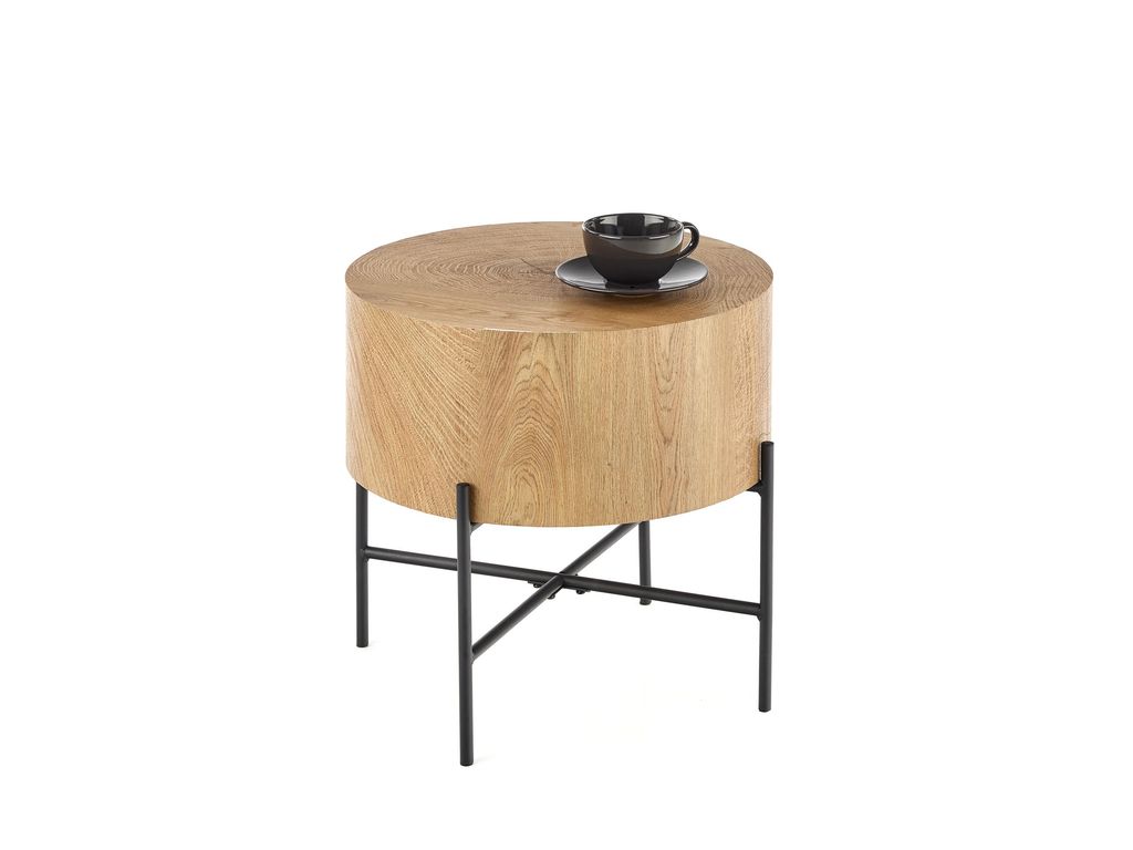 Mesa de Centro BROOKLYN -S - carvalho natural / preto