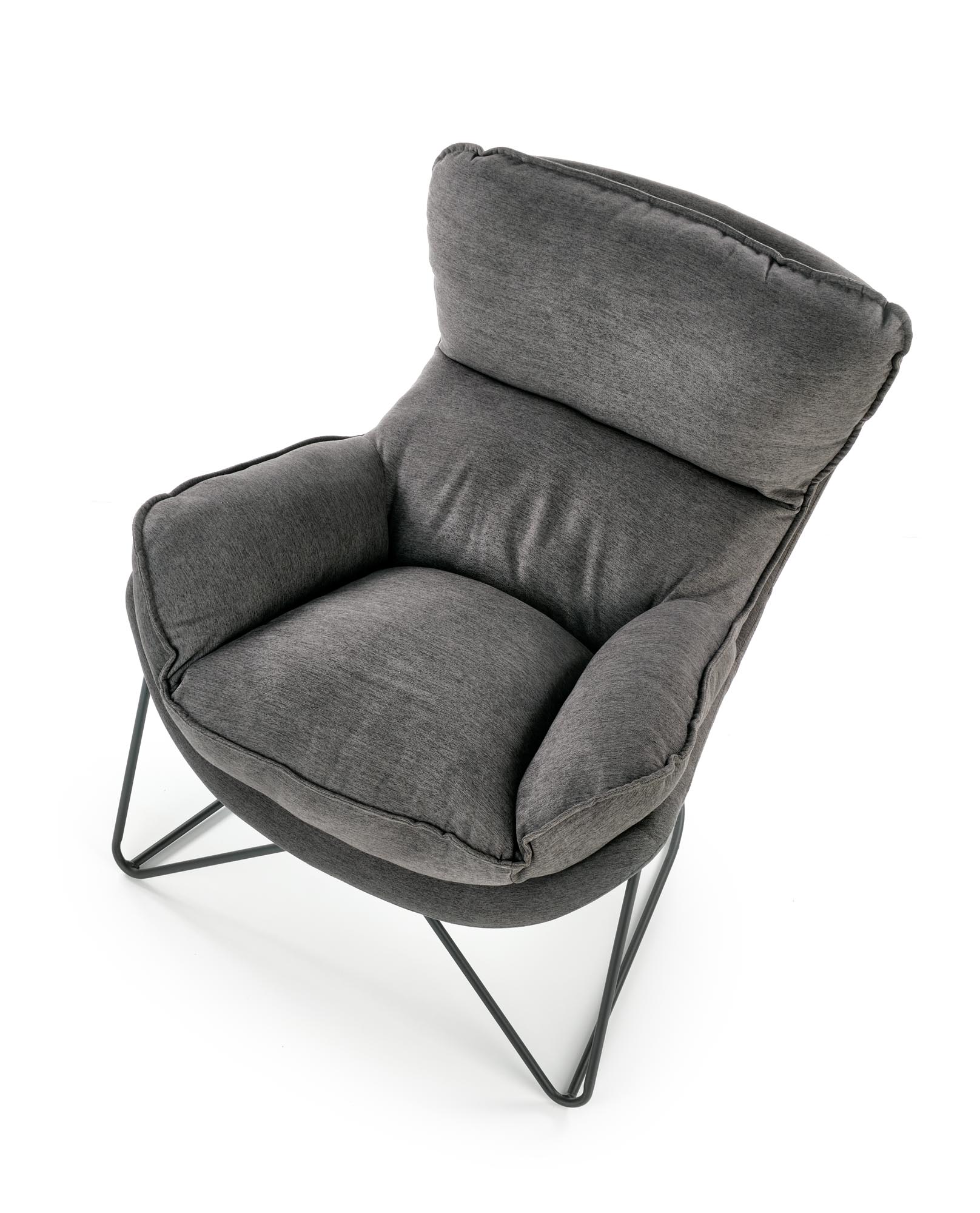 Poltrona VOLKER - cinza escuro/ preto - Image 3