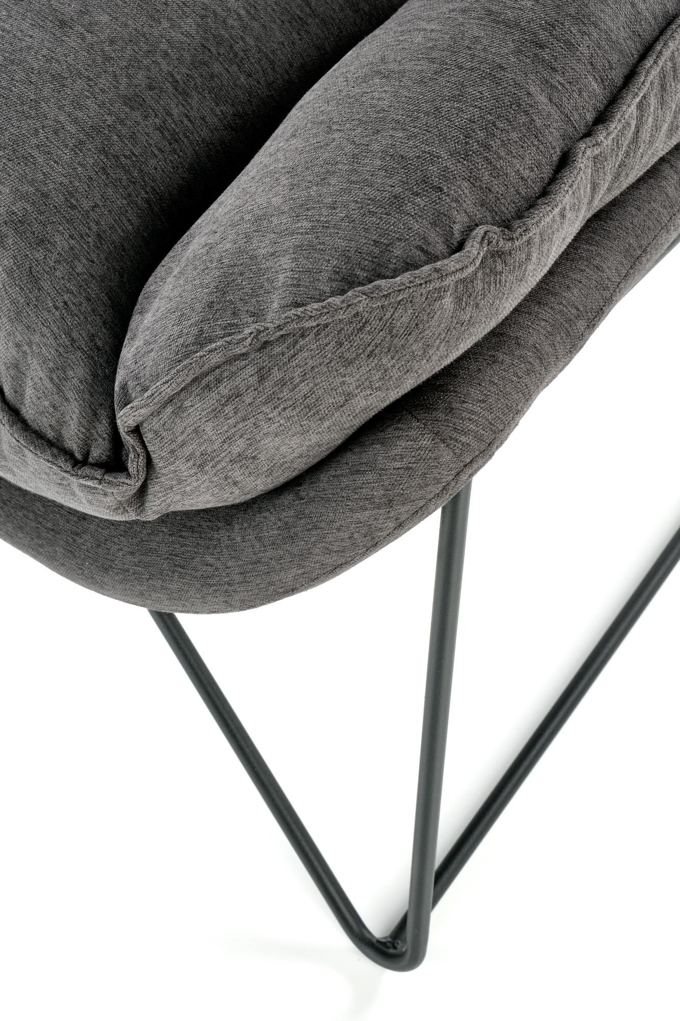 Poltrona VOLKER - cinza escuro/ preto - Image 11