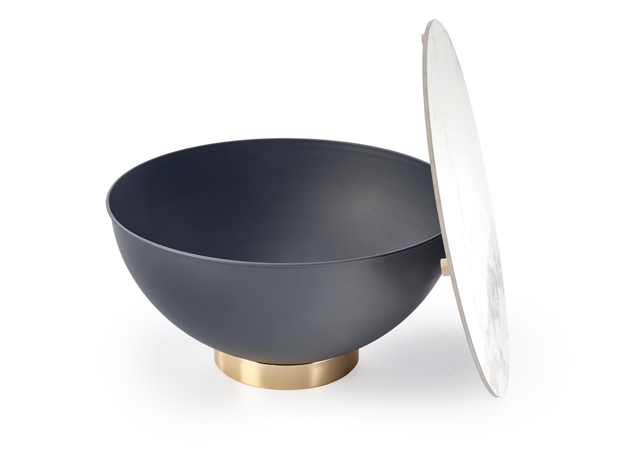 Mesa de Centro CECILIA - mármore / cinza / dourado - Image 5