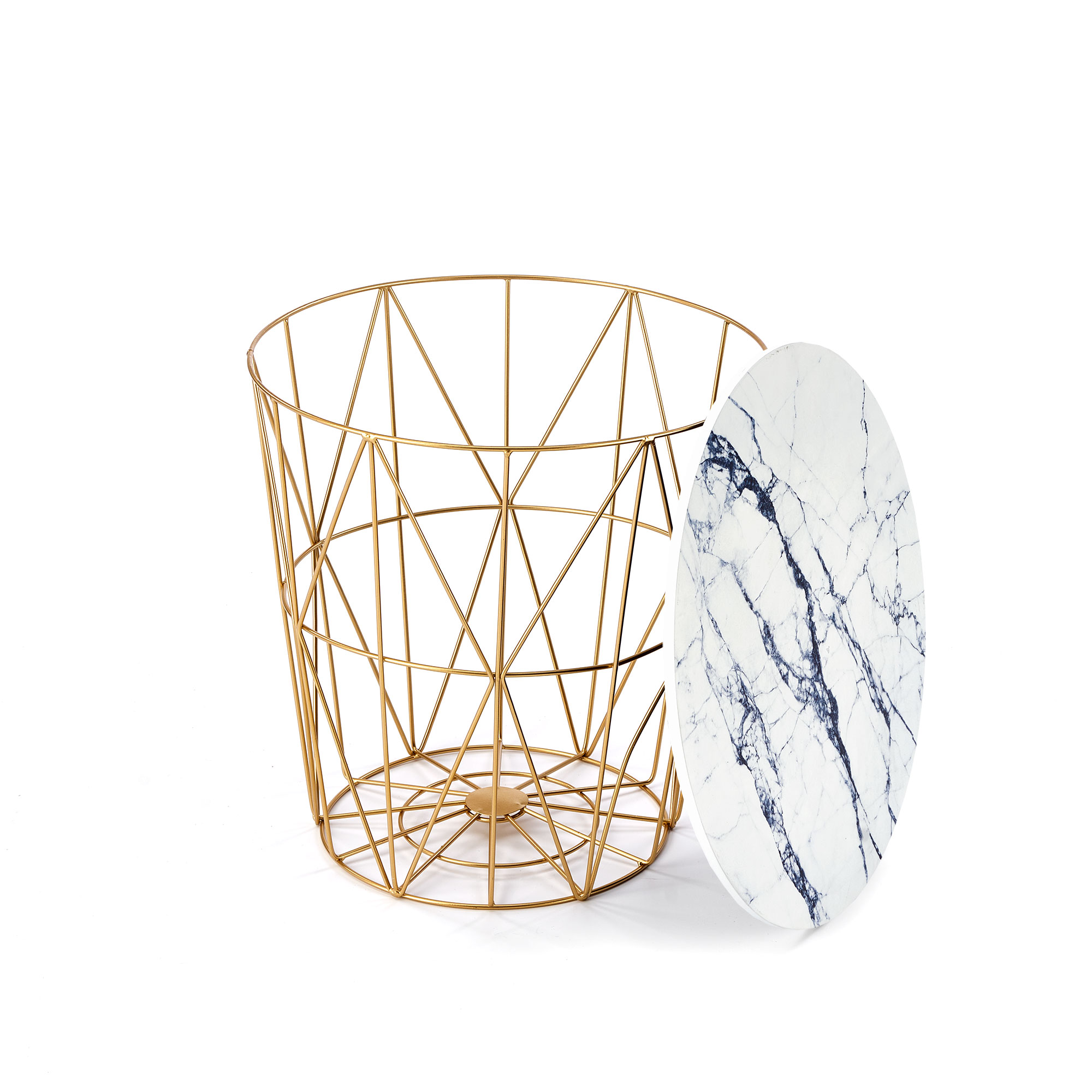 Mesa de Centro HARISSA_G - dourado / branco mármore - Image 7