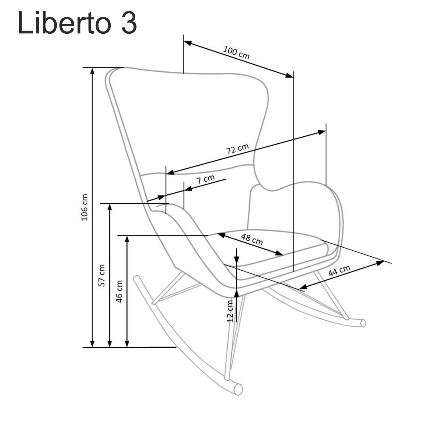 Poltrona LIBERTO 2 - branco - Image 4