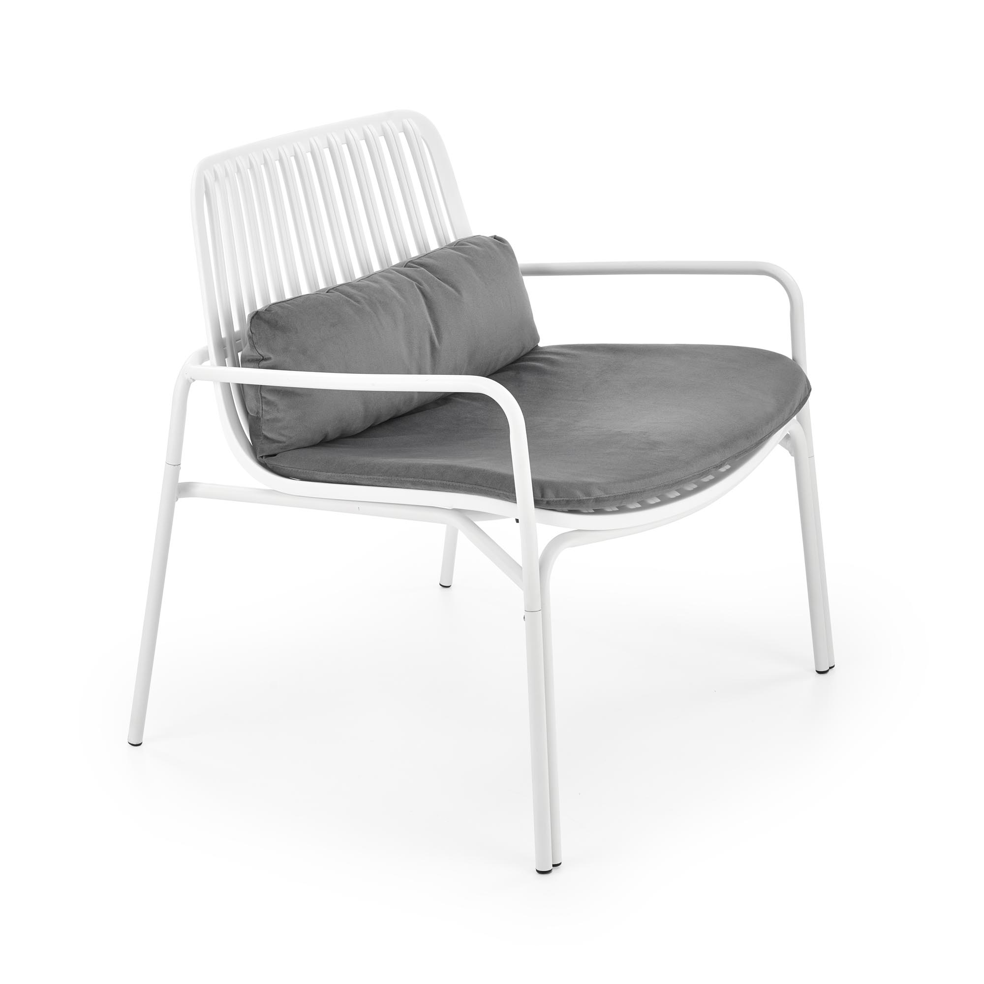 Poltrona MELBY , branco / cinza - Image 6