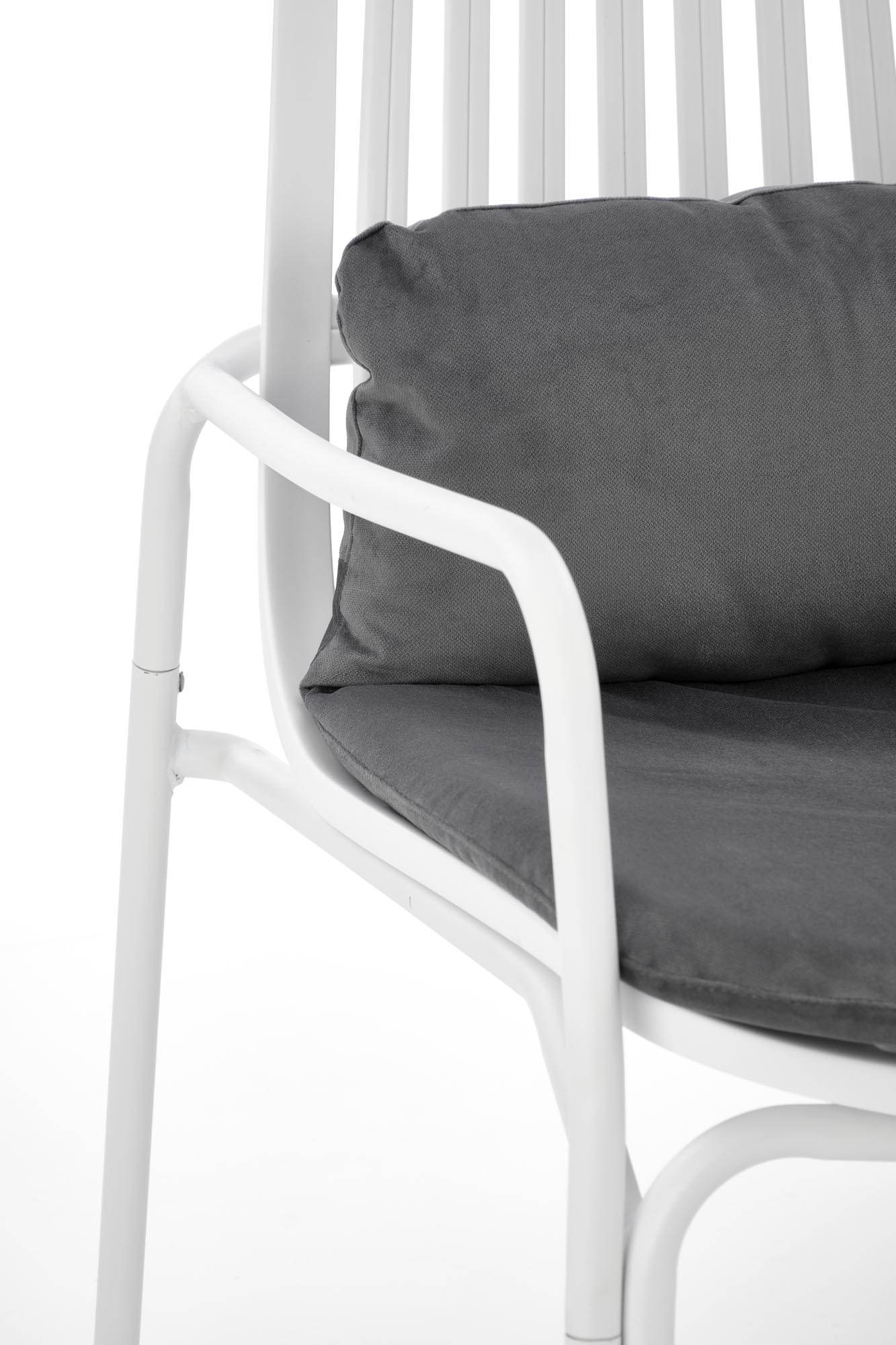 Poltrona MELBY , branco / cinza - Image 8
