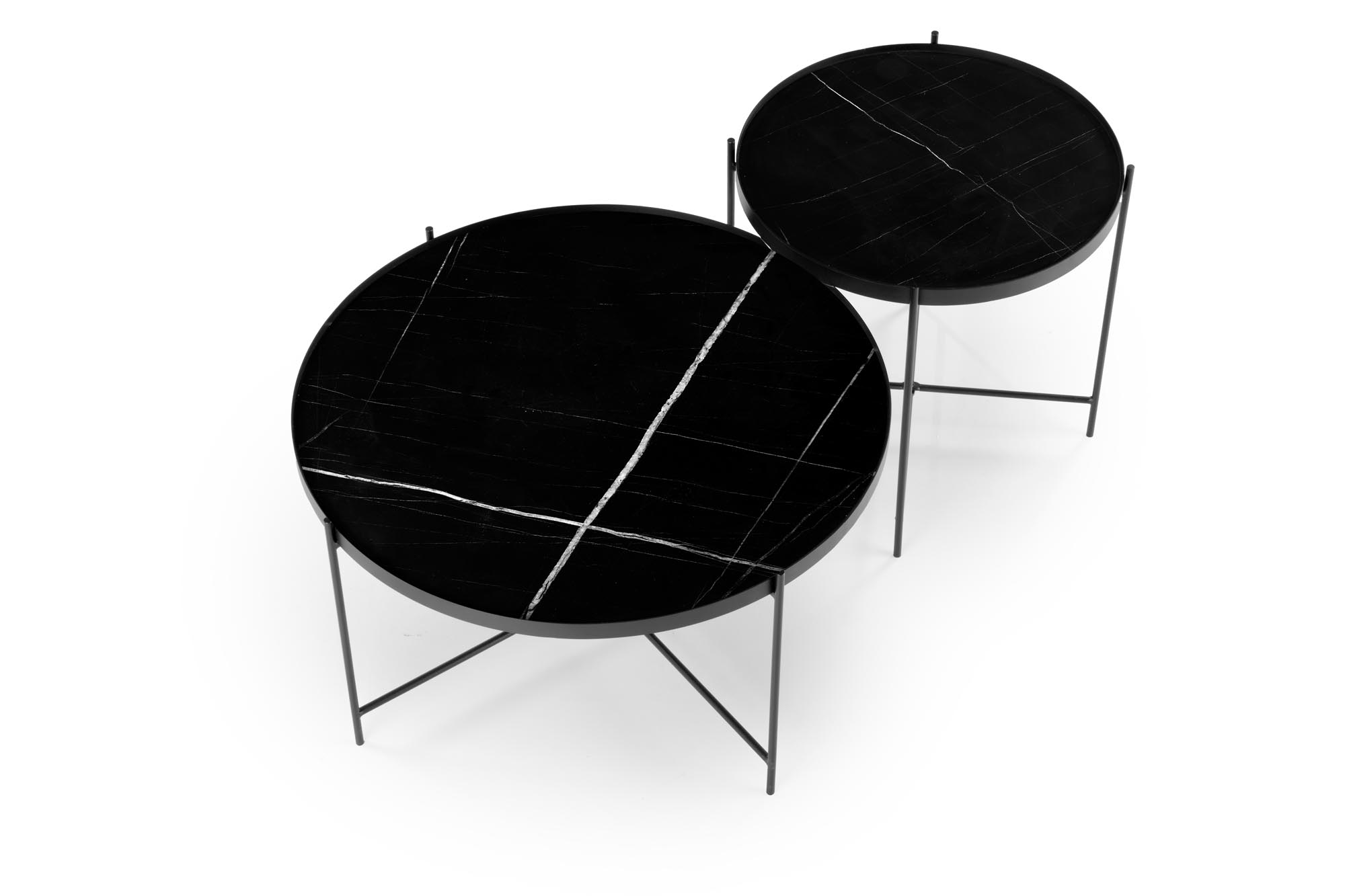 Mesa de Centro JULIETA - preto mármore / preto - Image 2