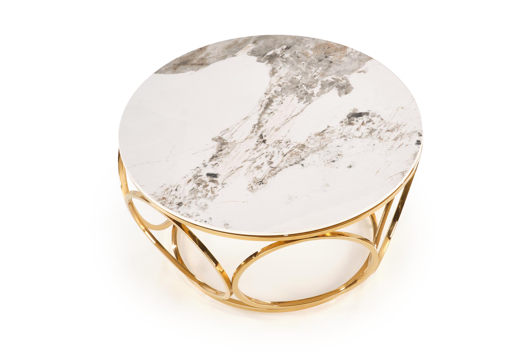 Mesa de Centro VENUS 2 - branco mármore / dourado - Image 8