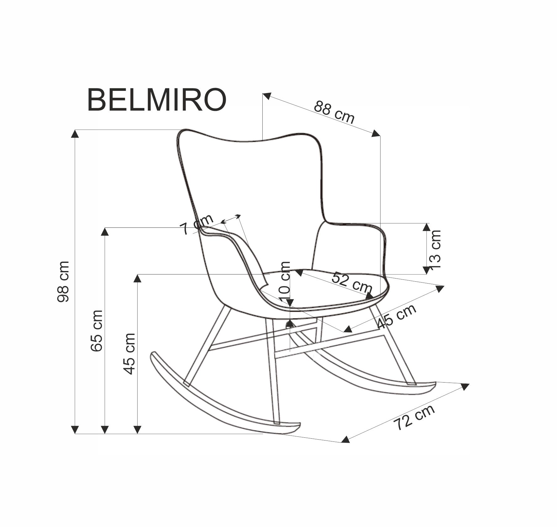 Poltrona BELMIRO - cinza - Image 4