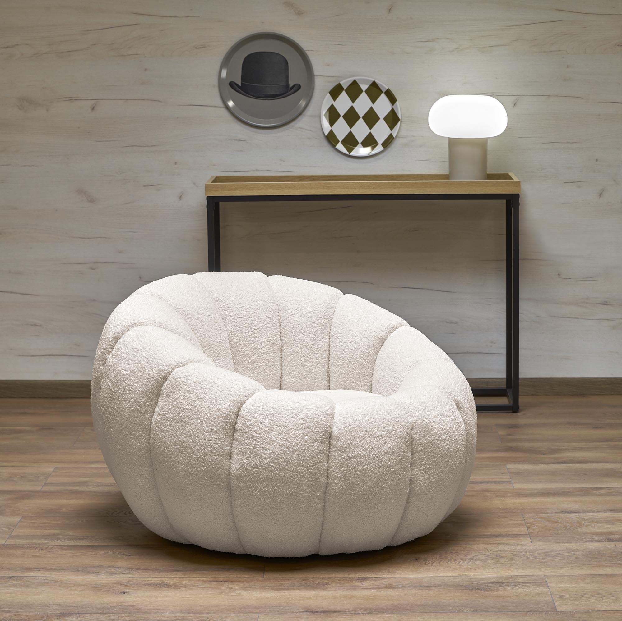 Poltrona GASPAR - creme - Image 2