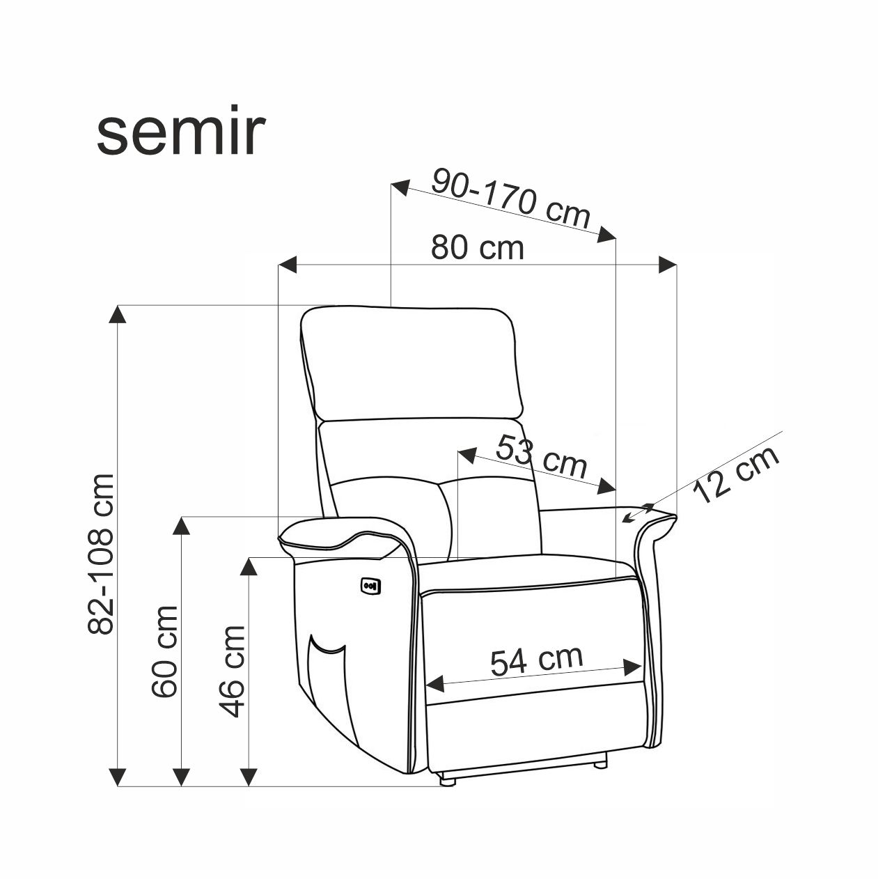 Poltrona SEMIR - azul - Image 4
