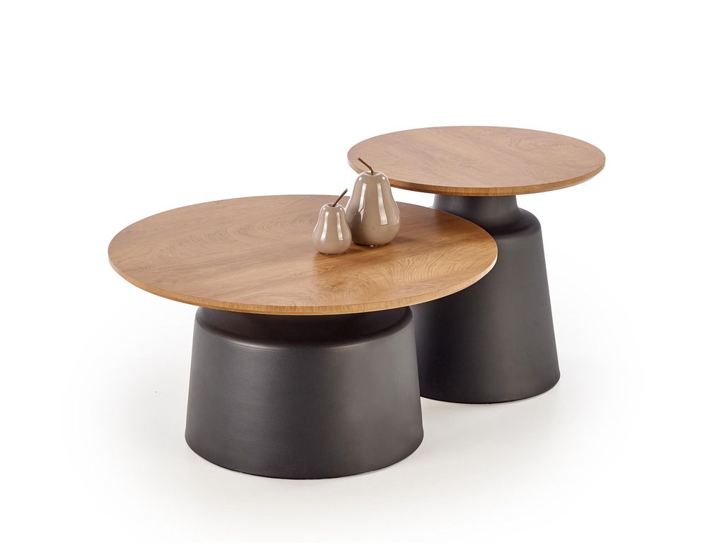 Mesa de Centro MALOMI - natural/preto