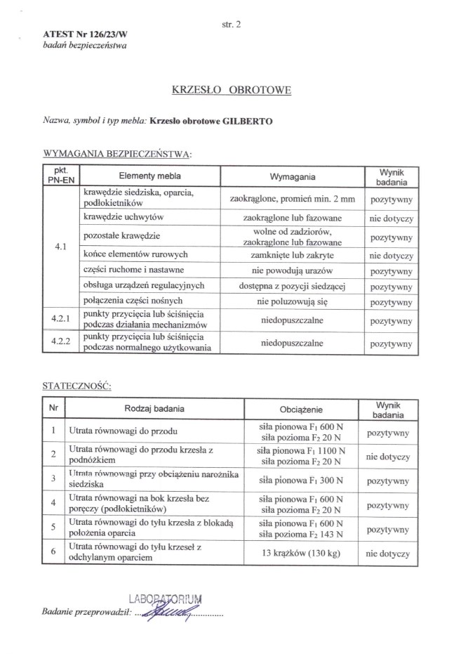 Cadeira de escritório GILBERTO - preto - Image 2