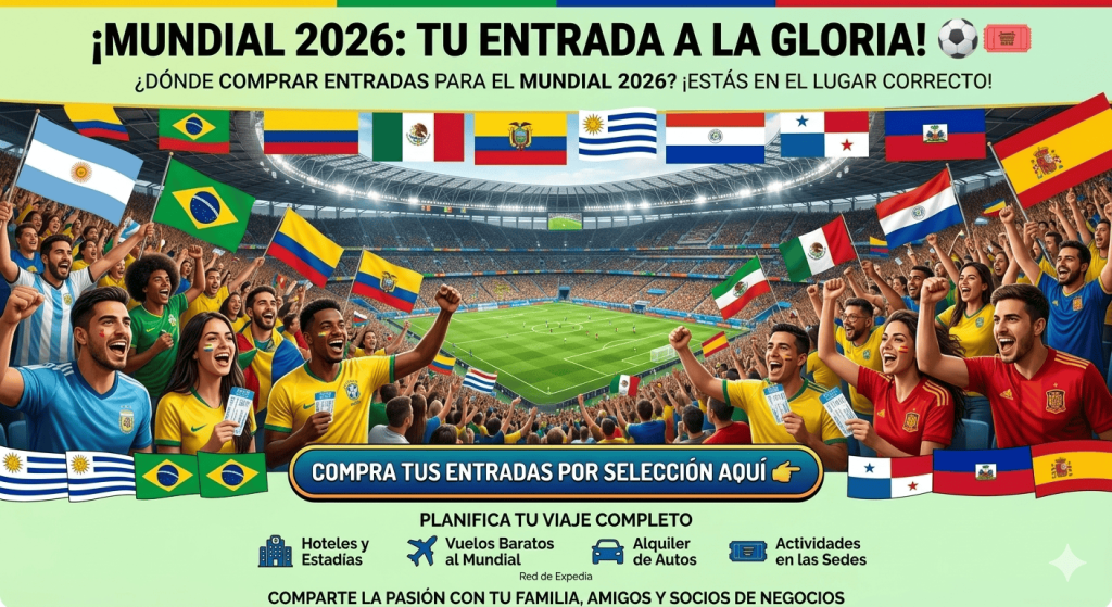 Imagen promocional Mundial 2026 AmerExperience - Compra entradas por selección
