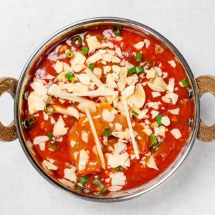 Halal Garlic Shrimp sautéed in garlic butter and herbs at Ammonight Restaurant Japan"