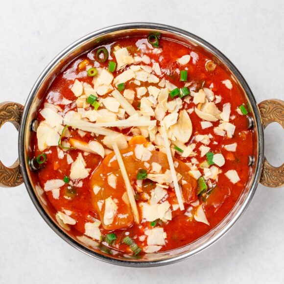 Halal Garlic Shrimp sautéed in garlic butter and herbs at Ammonight Restaurant Japan"